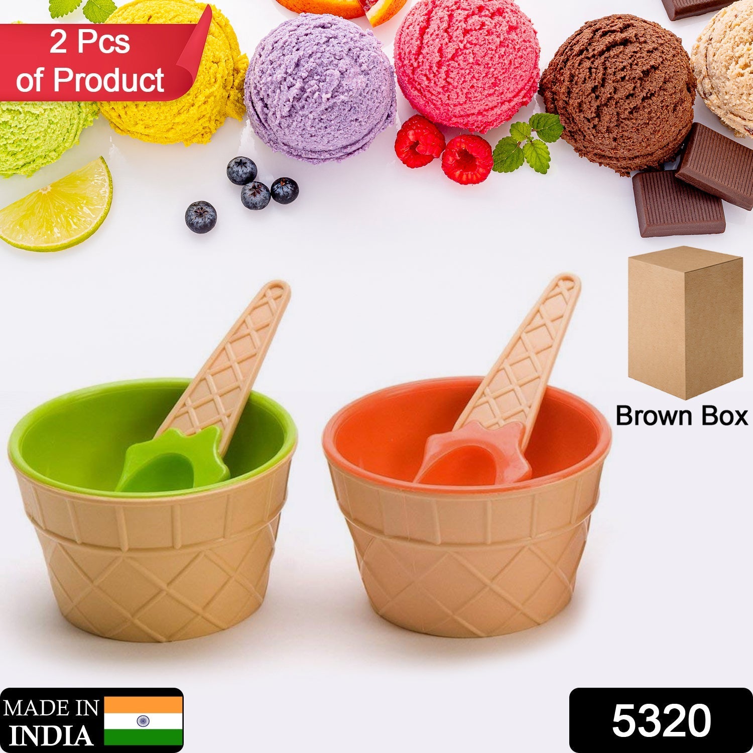 Waffle Cone Bowl Set