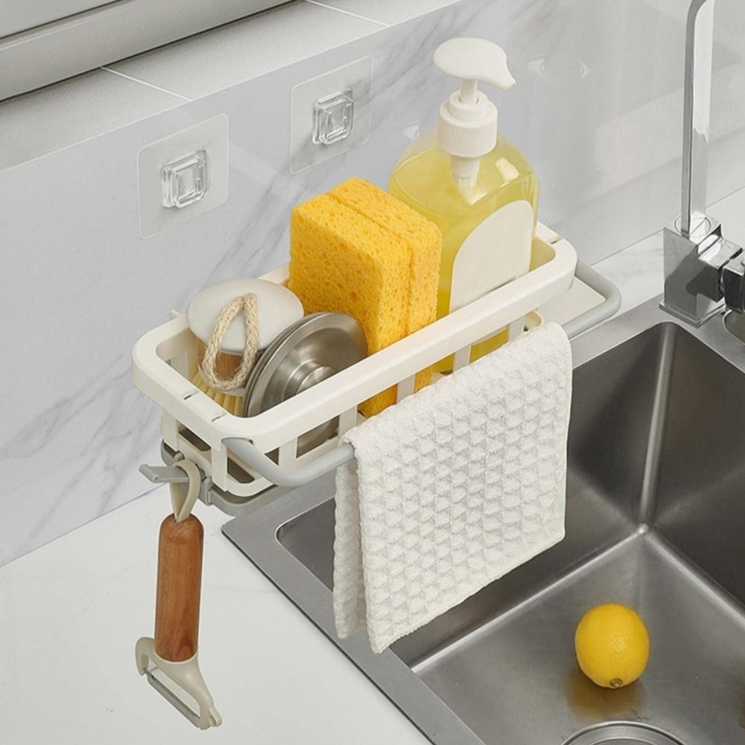 Retractable Sink Organizer Rack