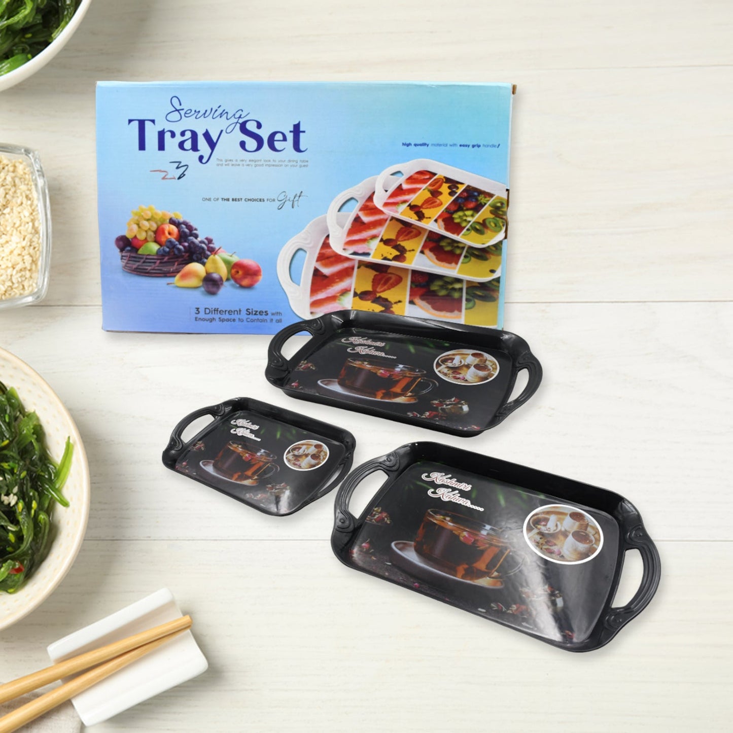 Melamine Serving Tray Set Of 3