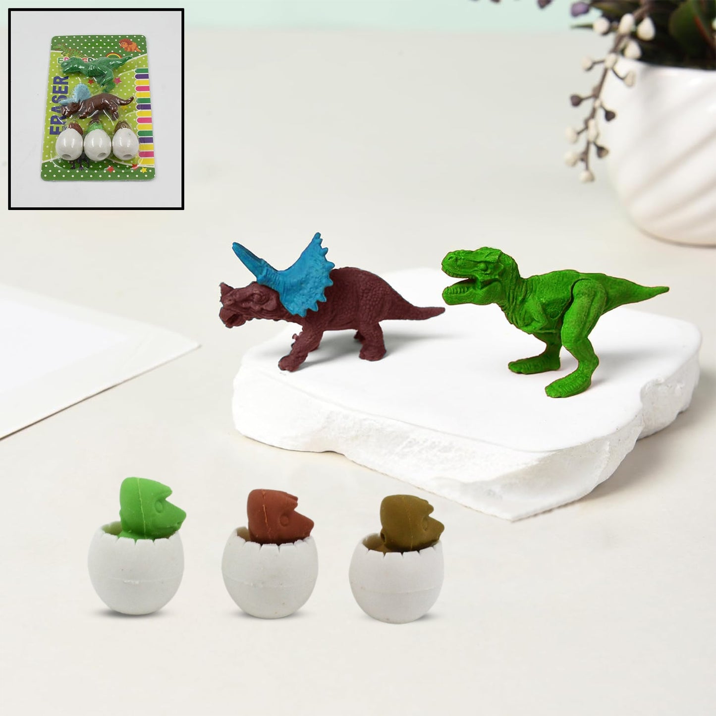 Dinosaur Puzzle Erasers