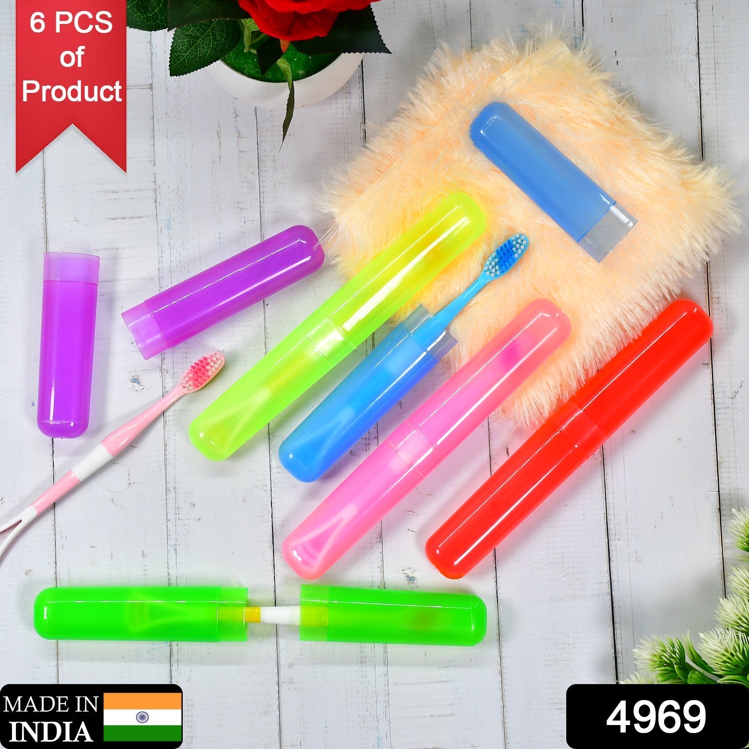 Plastic Toothbrush Cover Set
