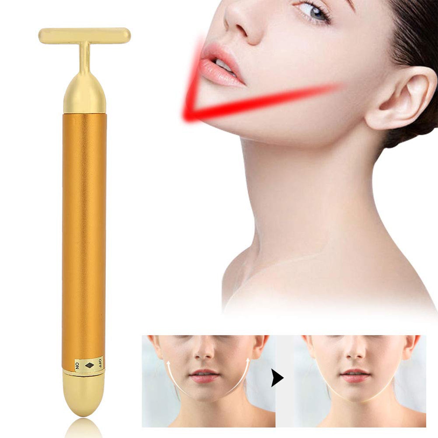 Golden Facial Massager