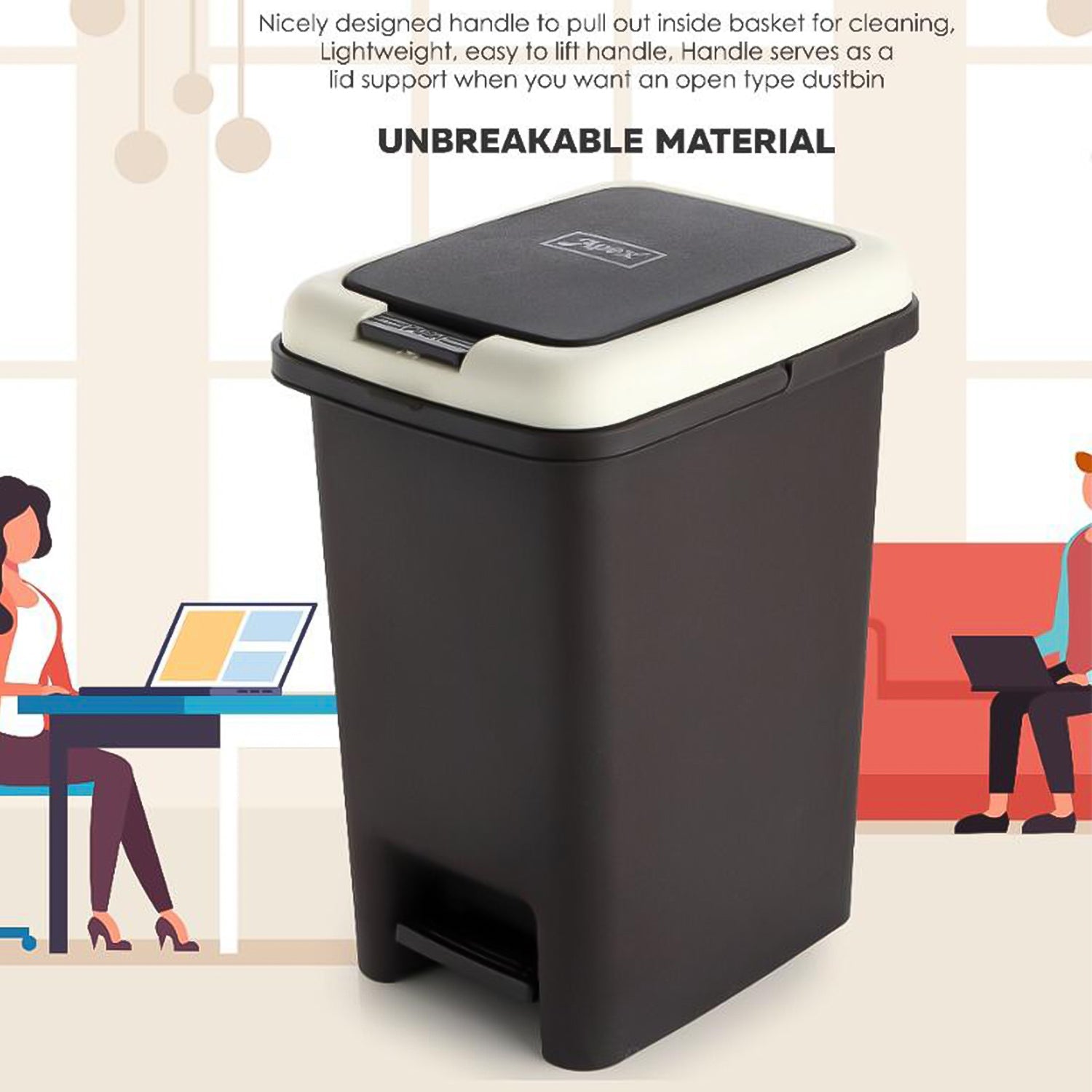 Hands-Free Pedal Dustbin