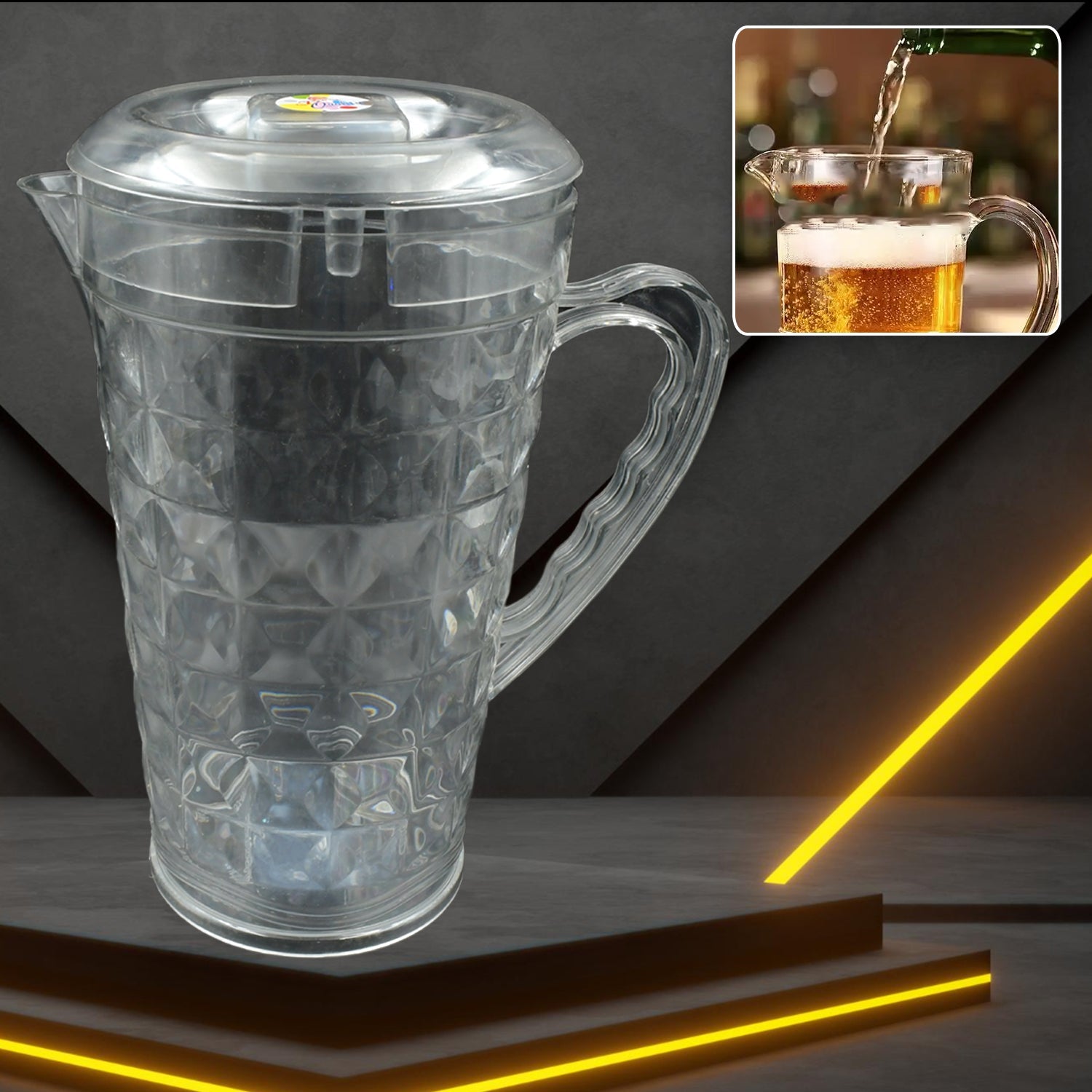 Mocktail Plastic Jug With Lid