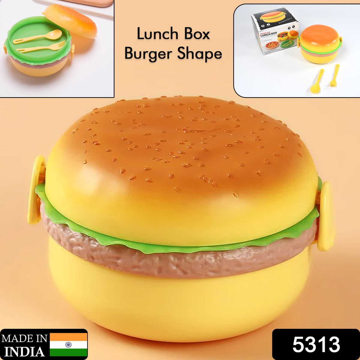 Burger-Shaped Kids' Lunchbox