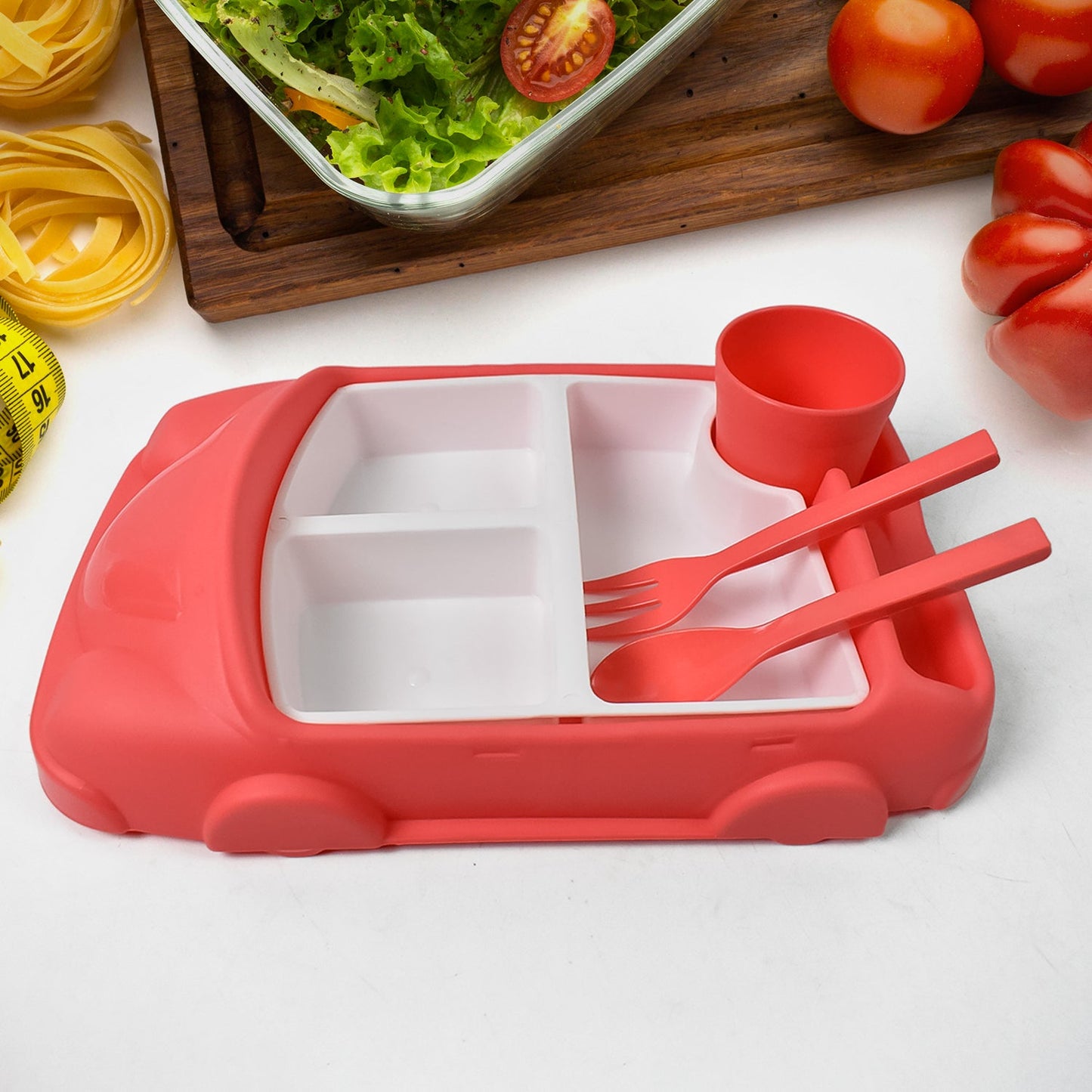 Car-Shaped Suction Baby Plate