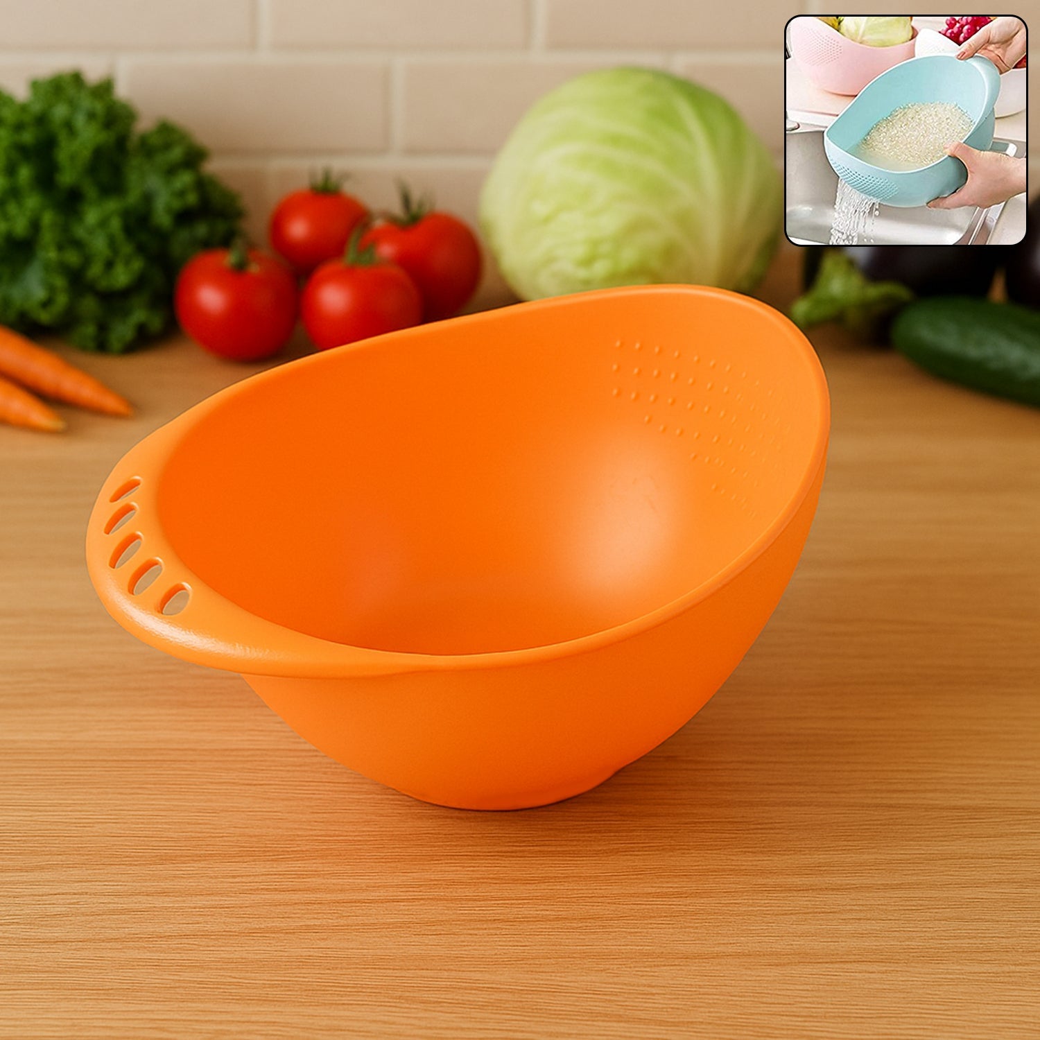 Virgin Plastic Rice Strainer