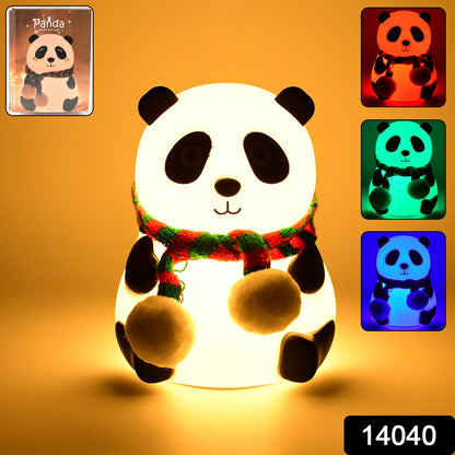 Panda 7-color Led Silicone Touch Lamp (1 Pc)