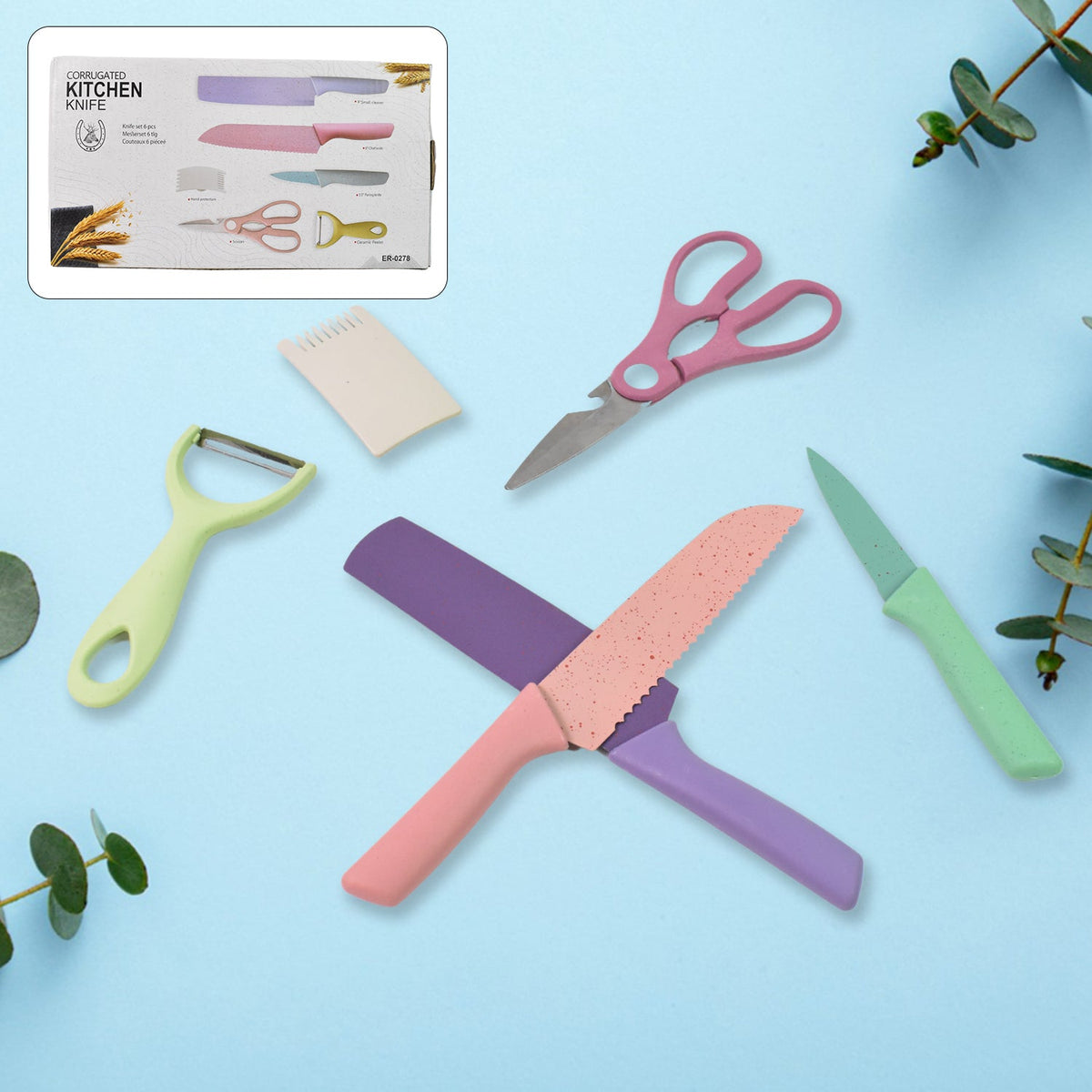 Professional Colorful Kitchen Knives Set
