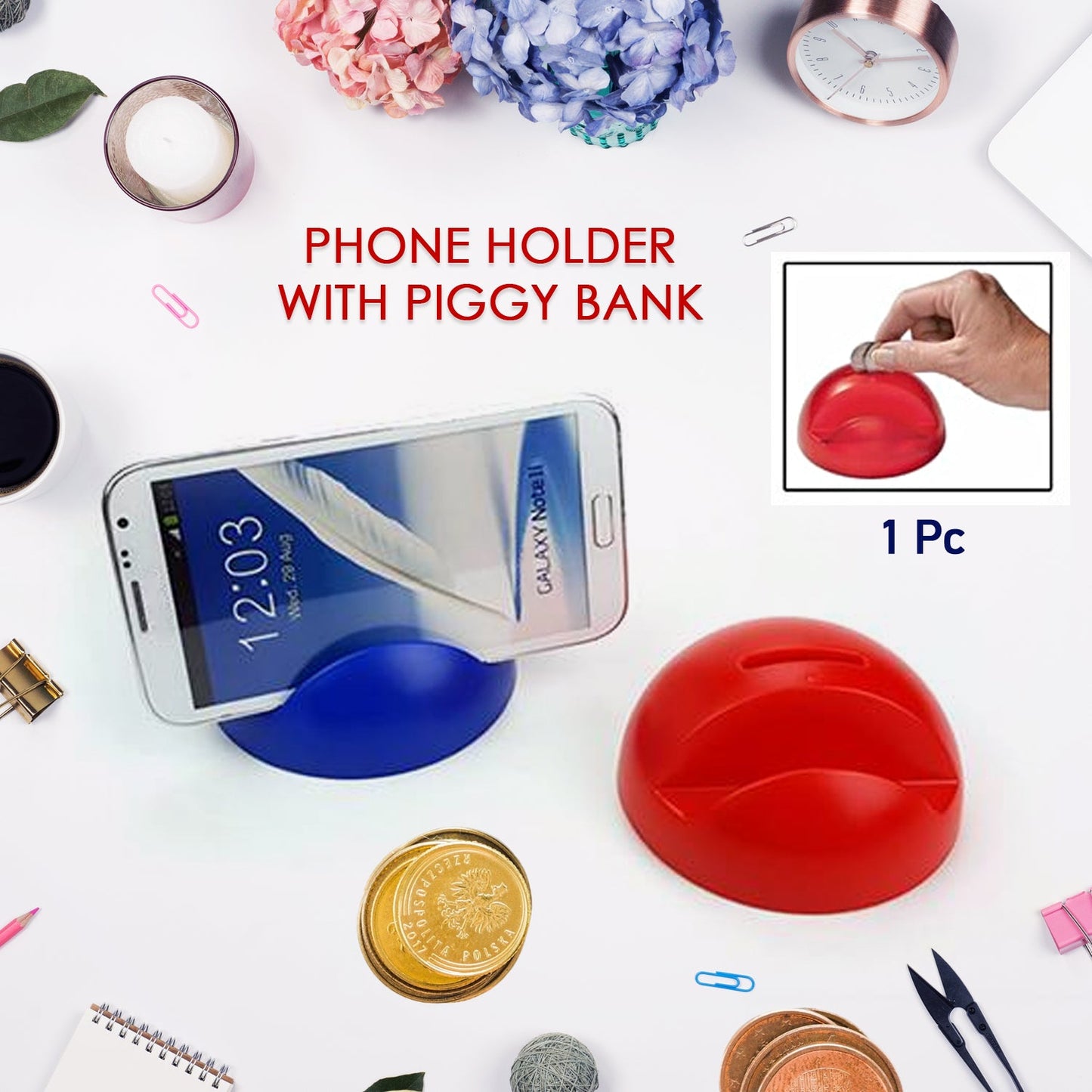 Phone Stand Coin Bank