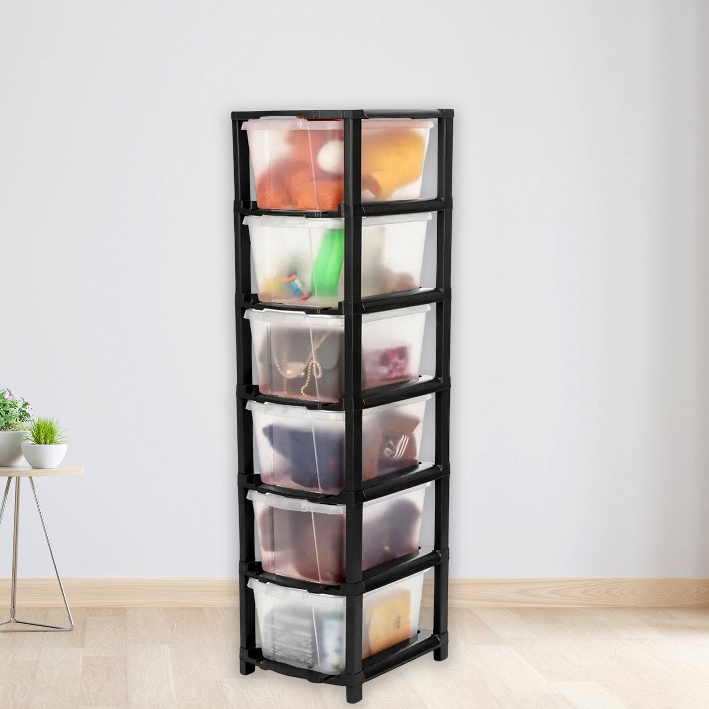 6-Layer Transparent Drawer Organizer