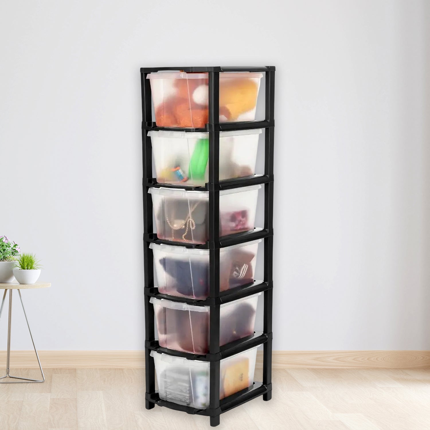6-Layer Transparent Drawer Organizer