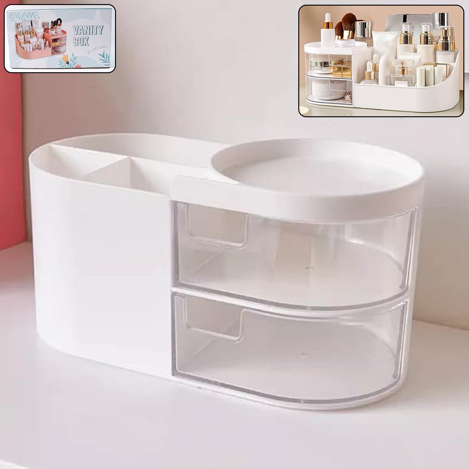 Plastic Vanity Storage Box
