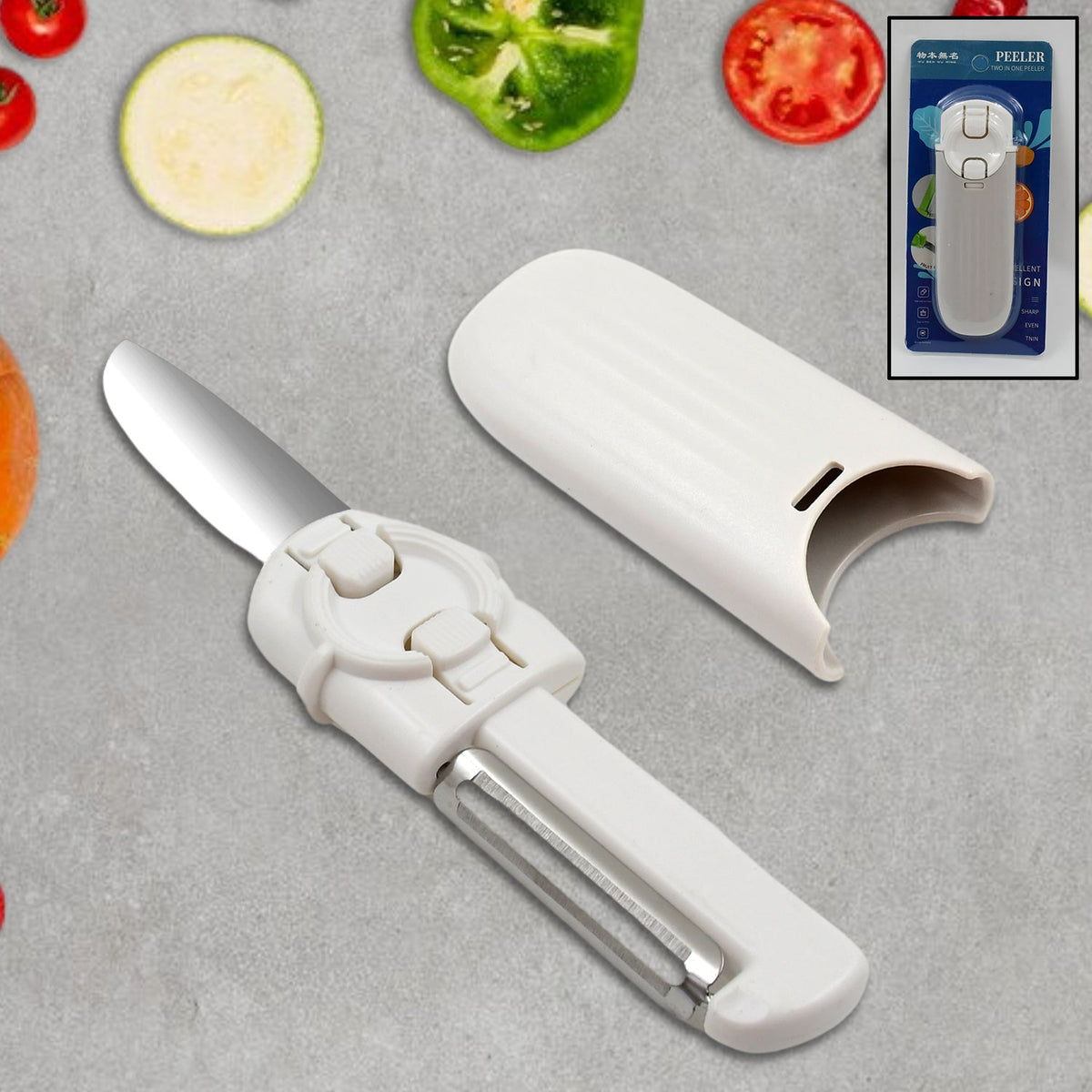 2-in-1 Travel Peeler Knife