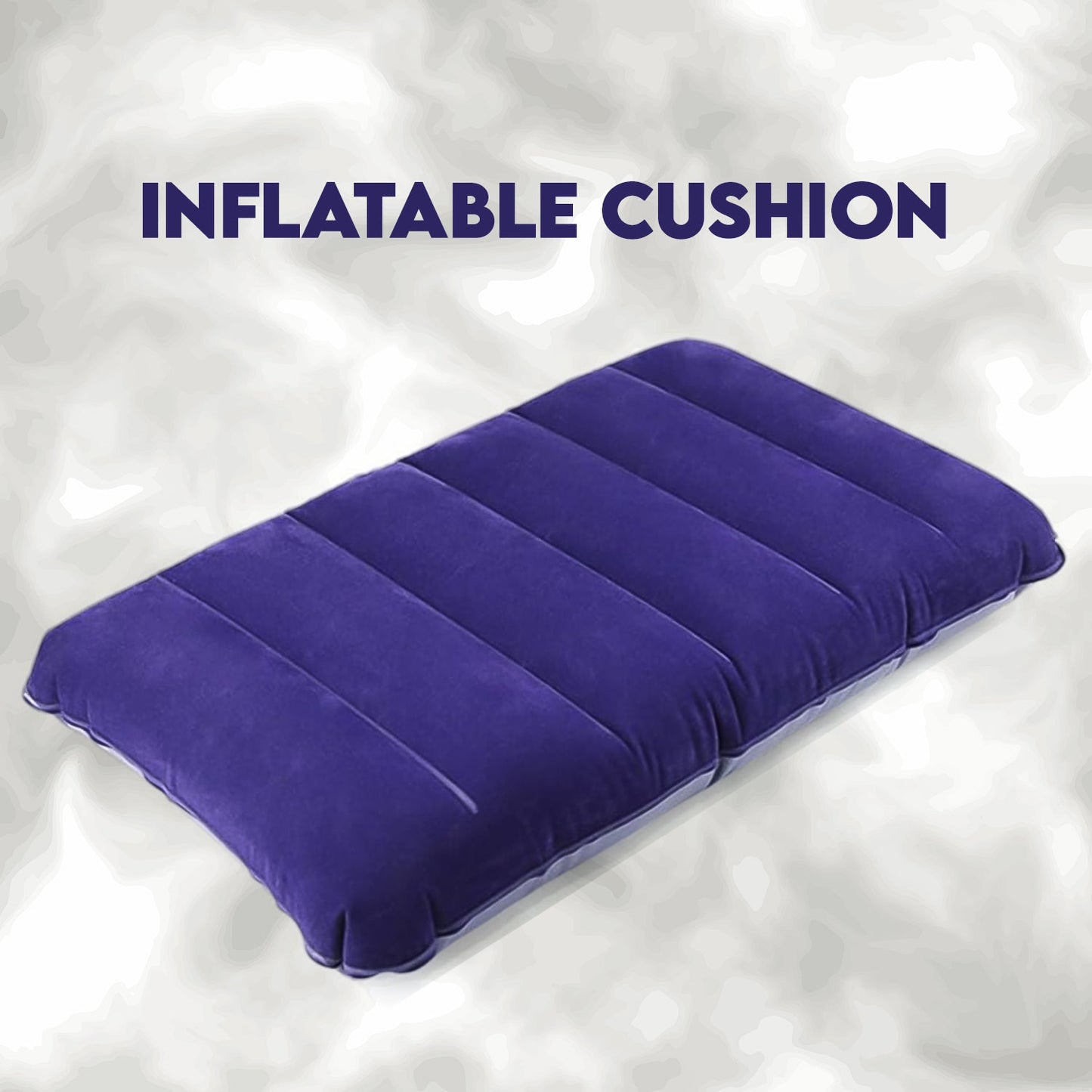 Inflatable Velvet Travel Pillow