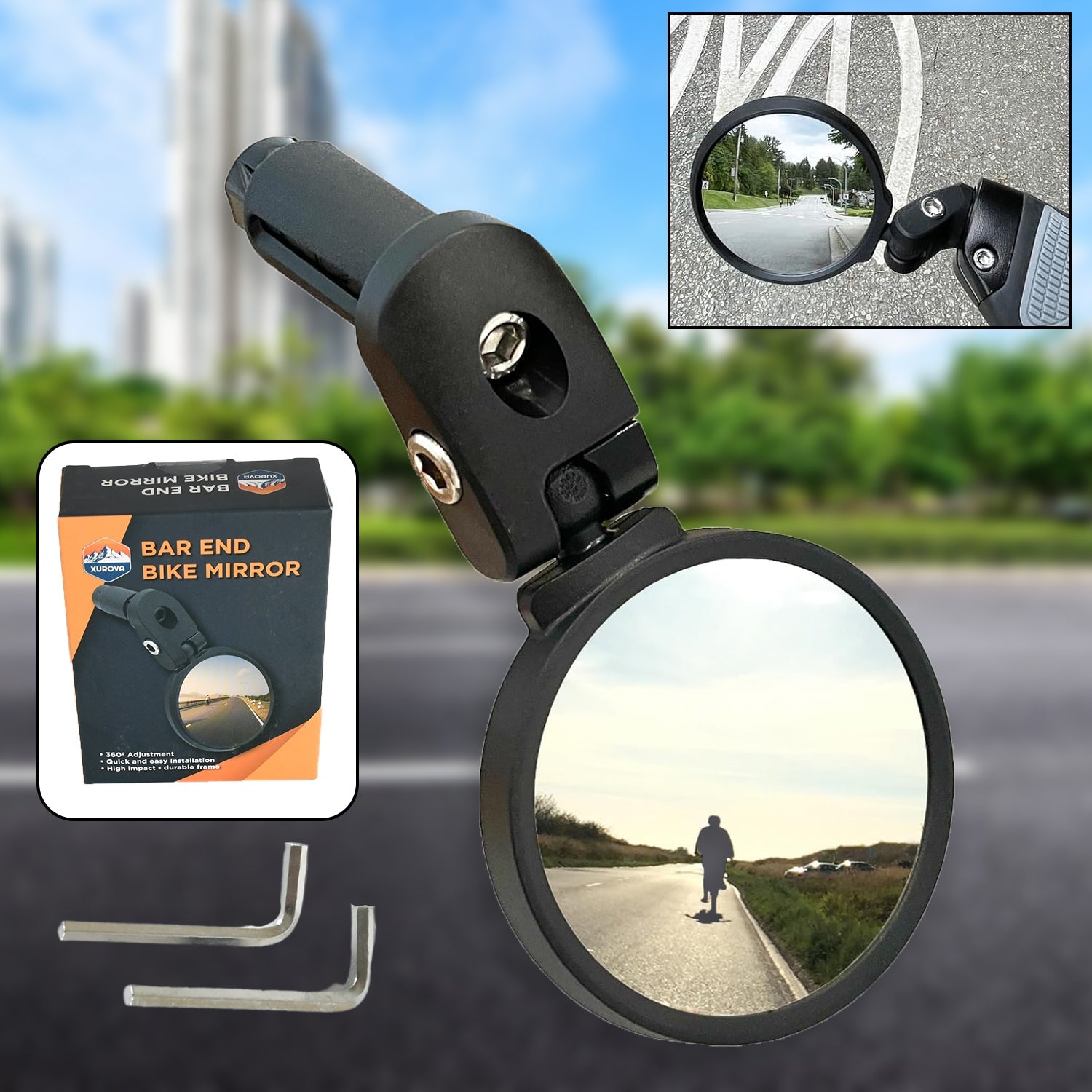 360° Rotatable Bike Mirror