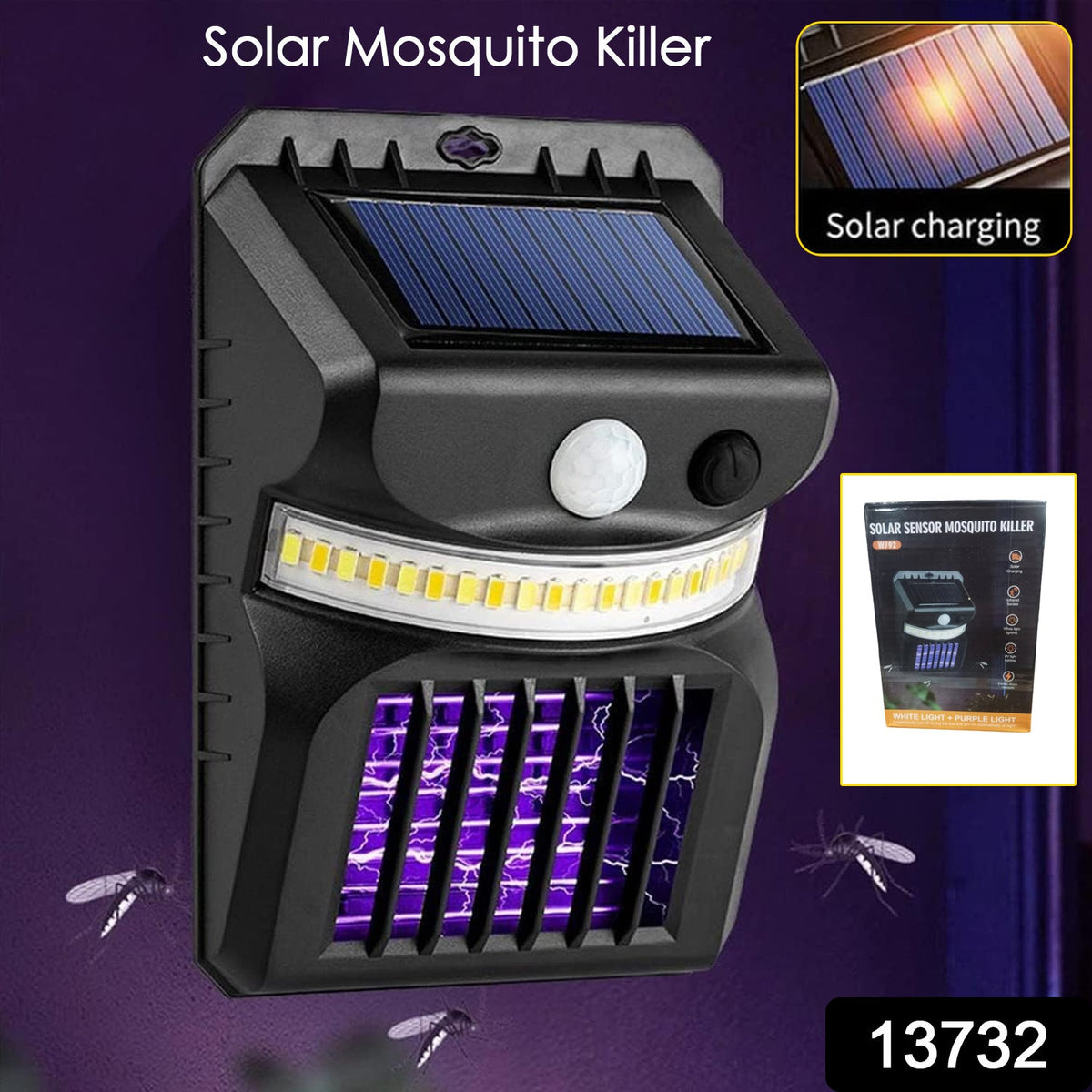 Solar Bug Zapper & Light
