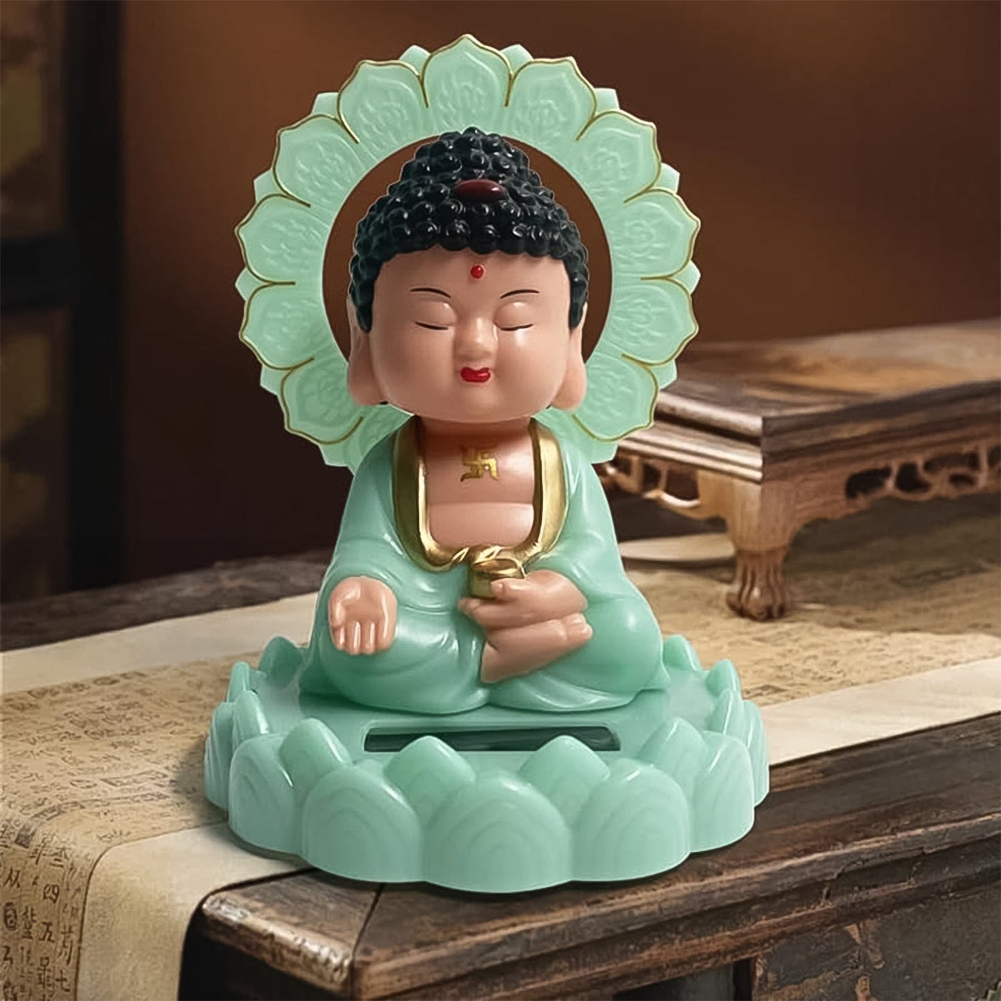 Solar Buddha Statue
