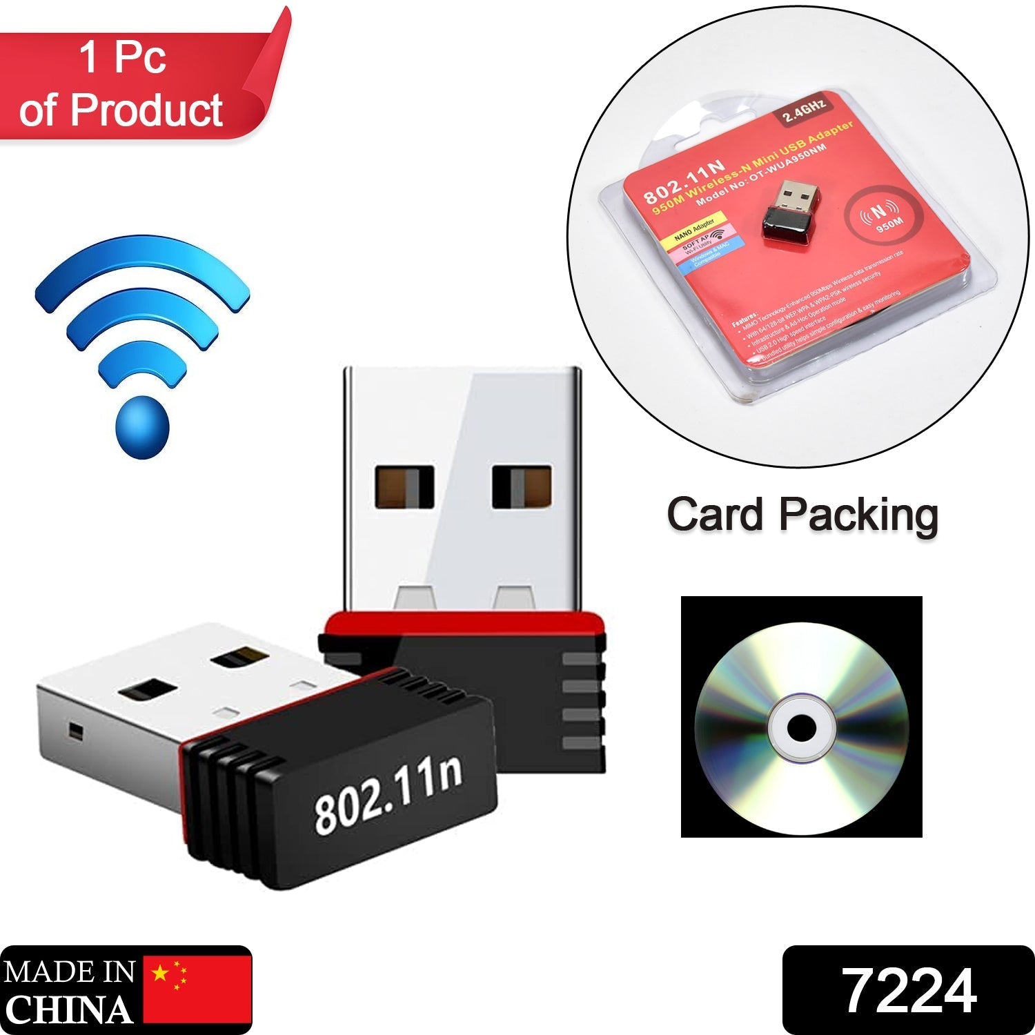 Mini Wi-Fi USB Adapter