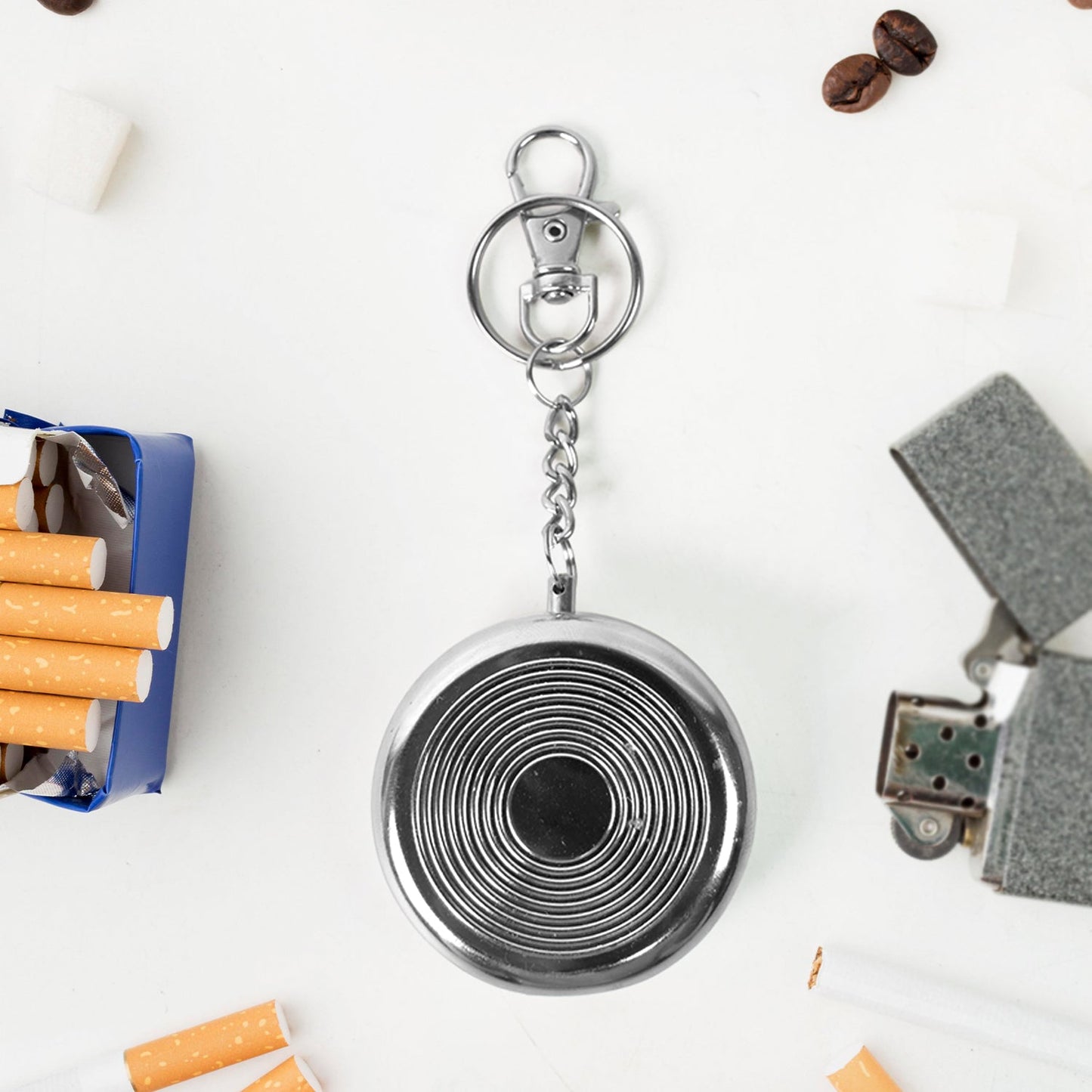 Mini Pocket Ashtray Keychain