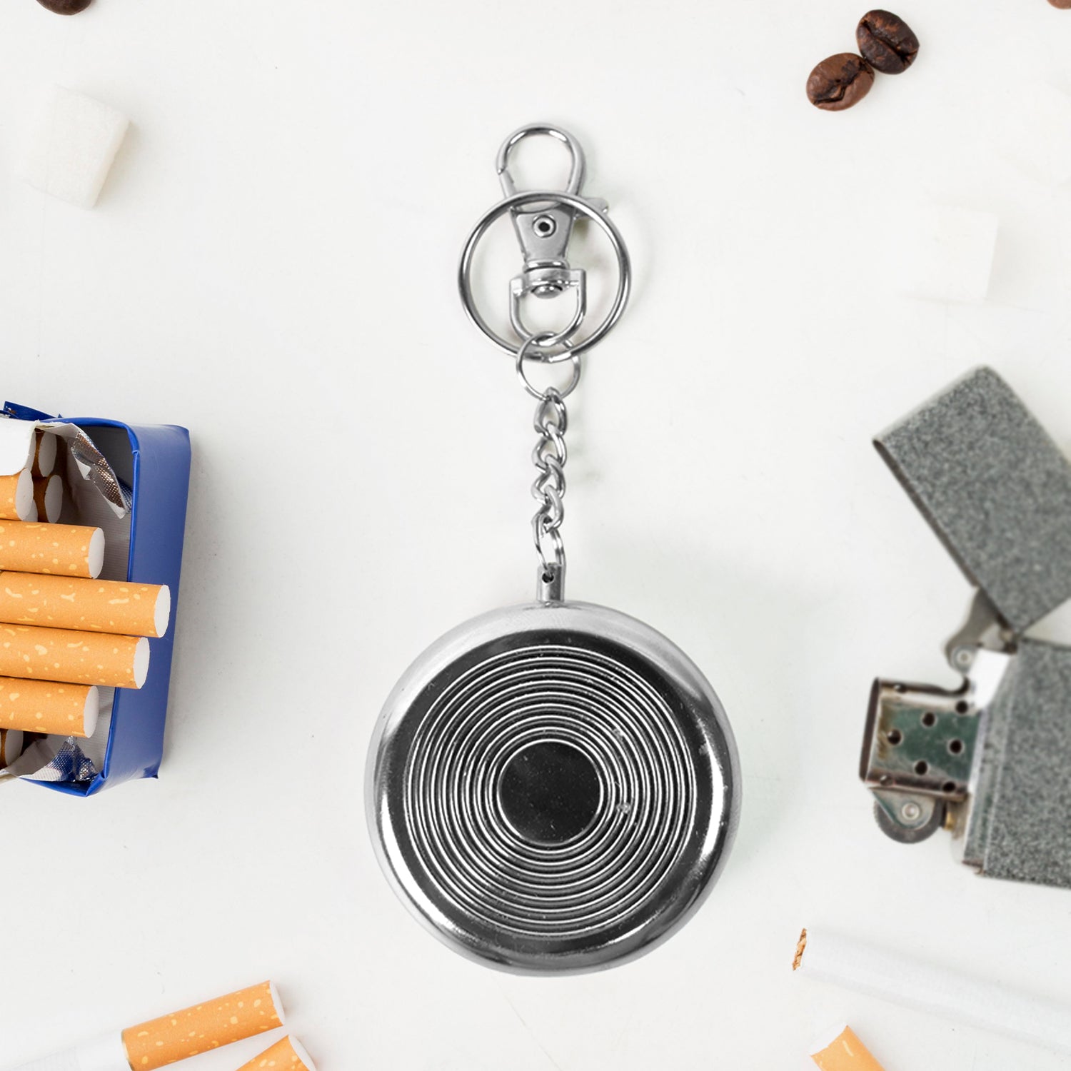 Mini Pocket Ashtray Keychain