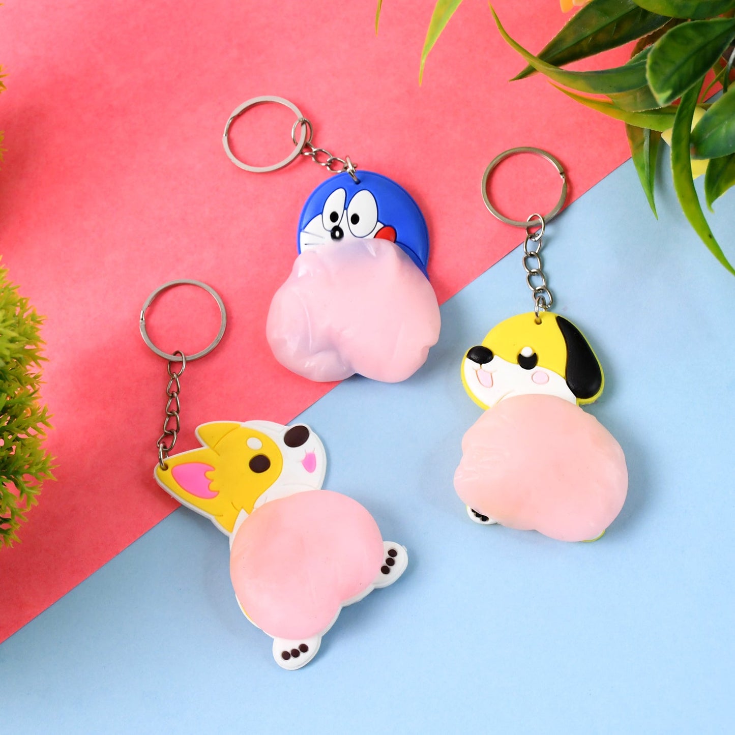 Animal Squeeze Keychain Toy