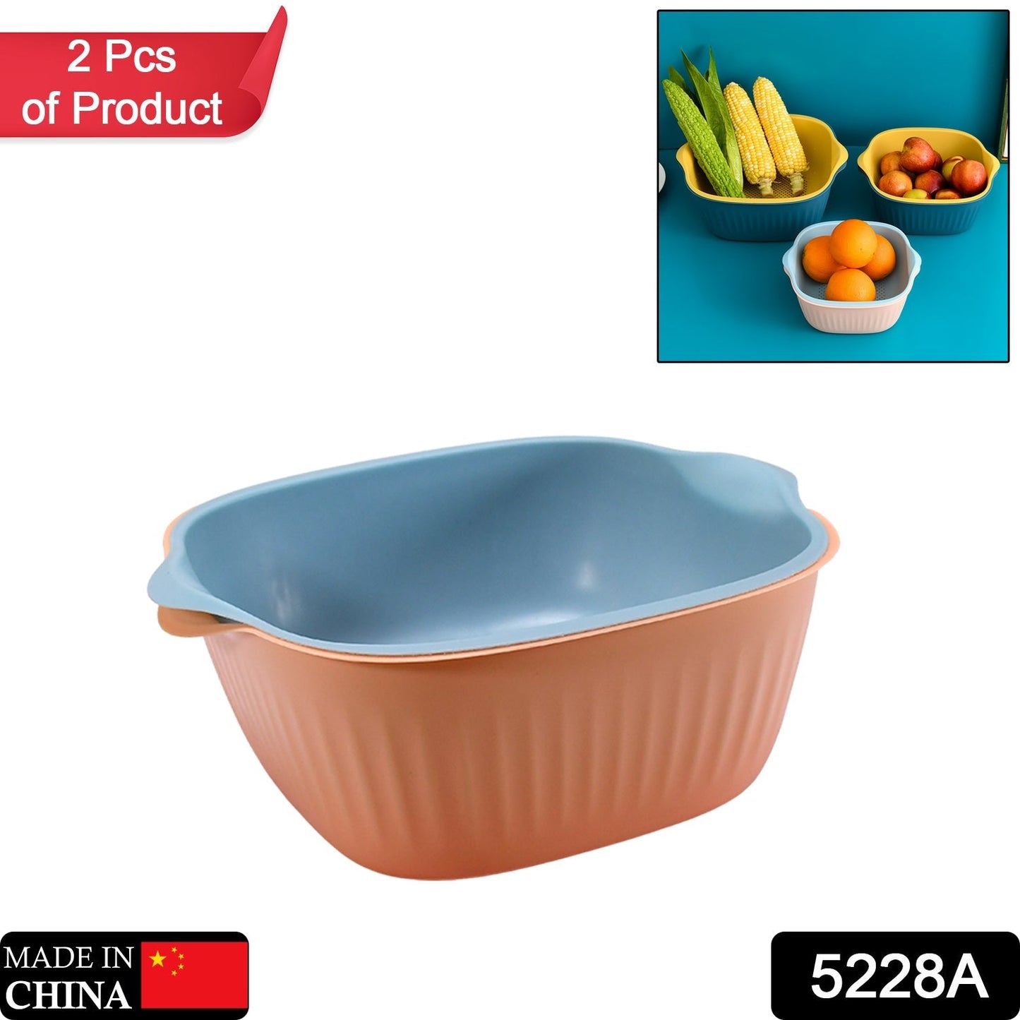 Dual-Use Washing & Strainer Bowl