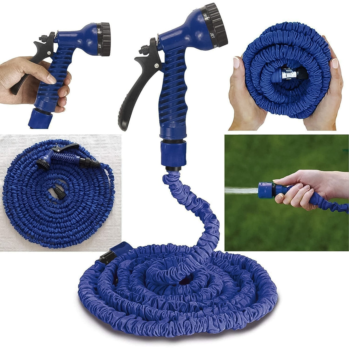 Expandable Magic Garden Hose With Spray Gun