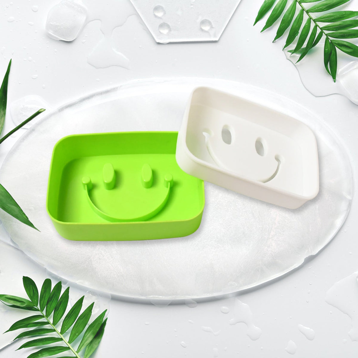 Cute Smiley Face Travel Soap Container
