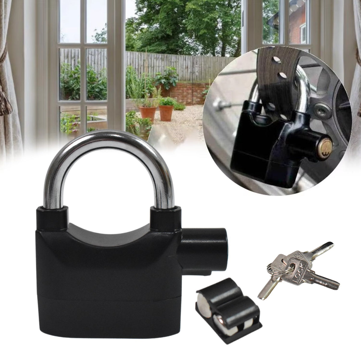 Siren Alarm Padlock