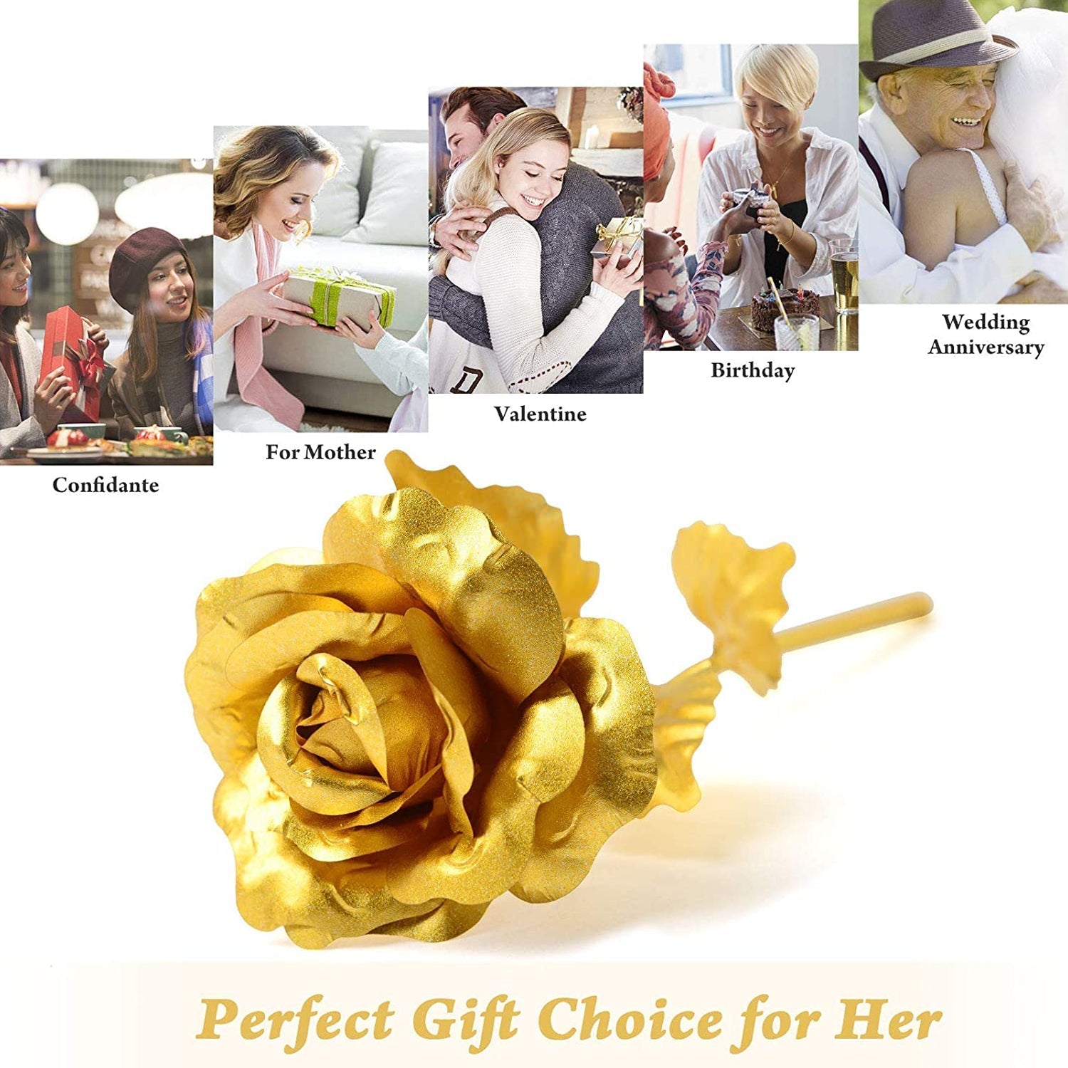 Gold Plated Rose With Premium Box