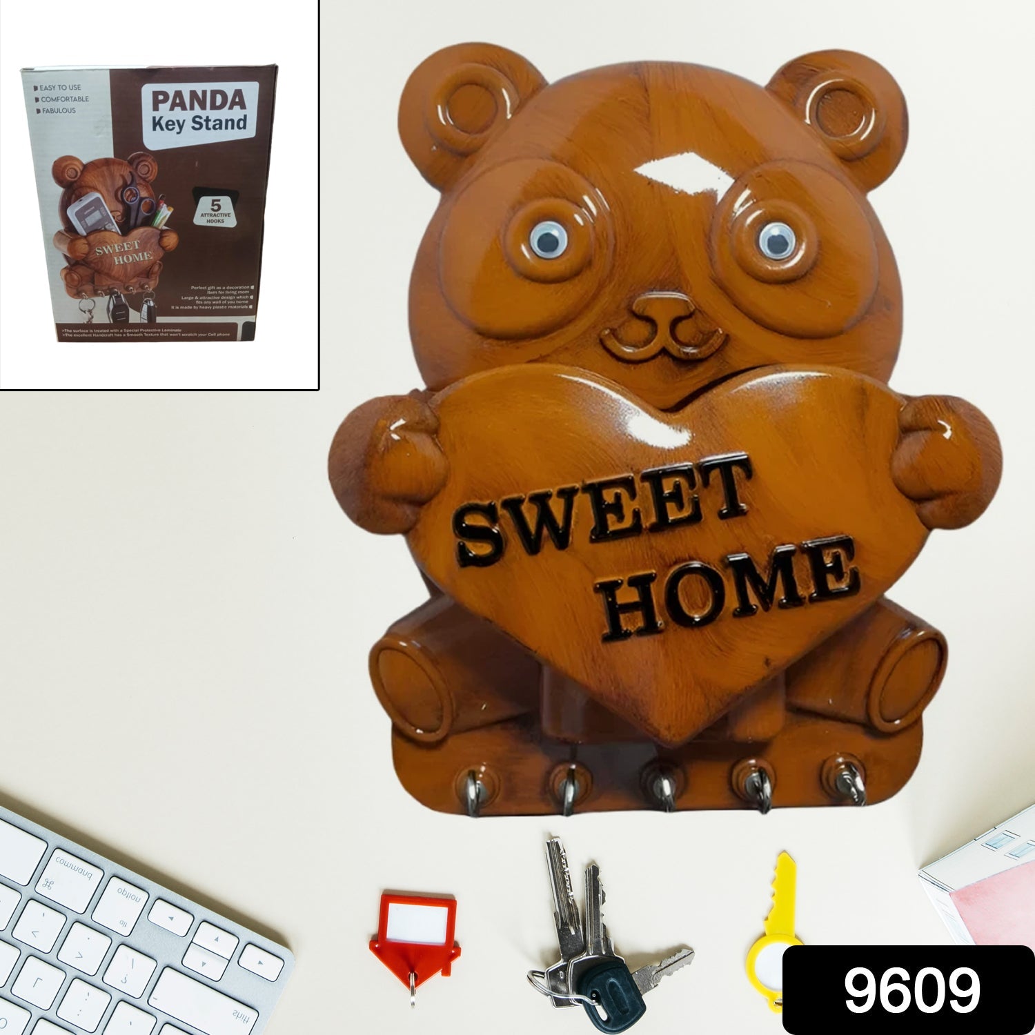 Cute Panda Key Holder