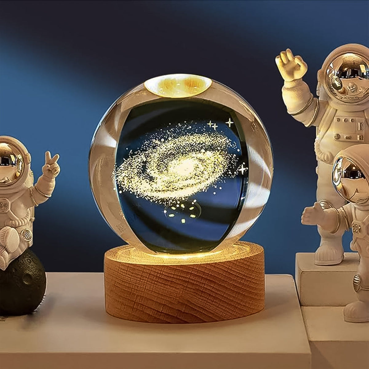 3d Crystal Ball Lamps With Base (1 Pc)