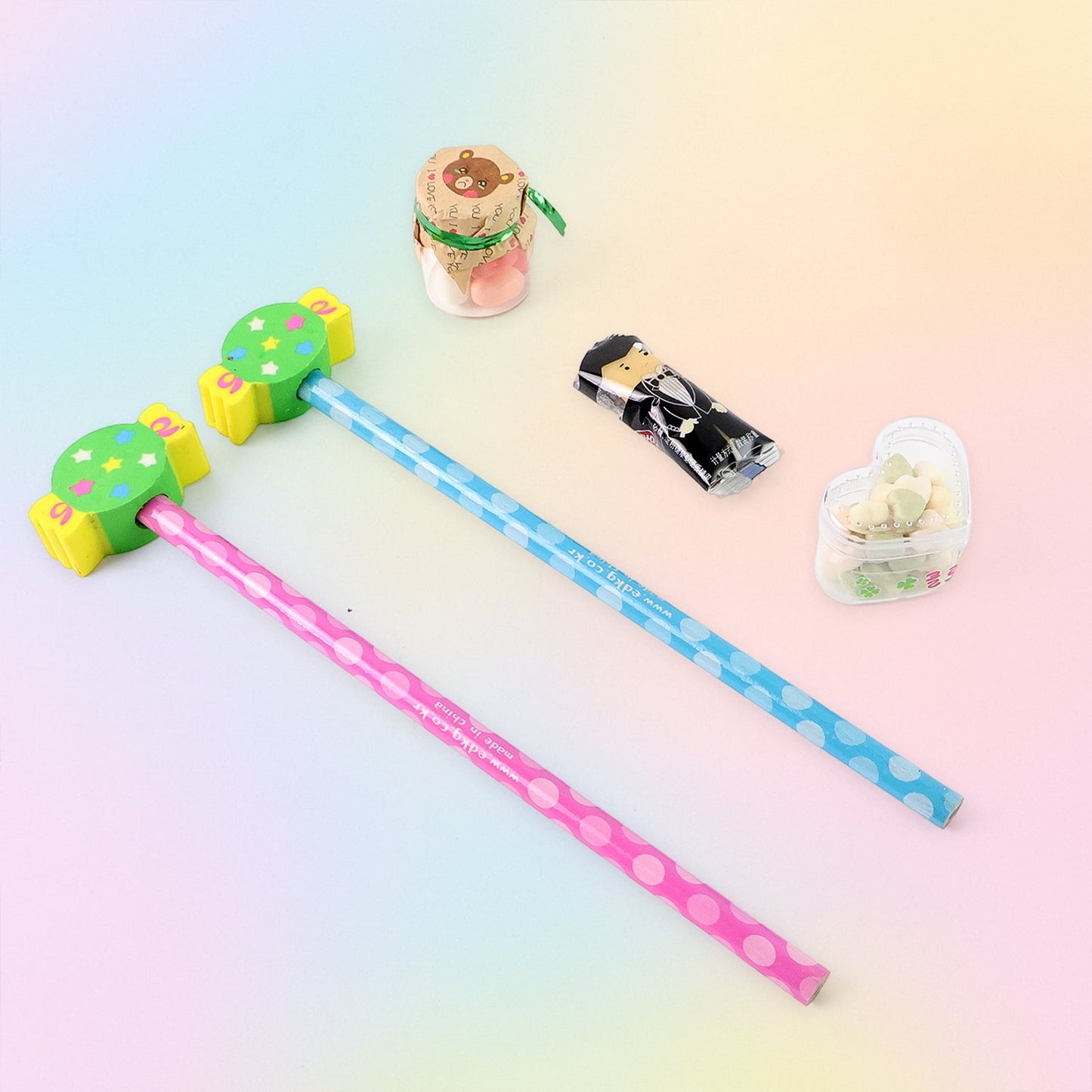 Candy-Themed Pencil Set