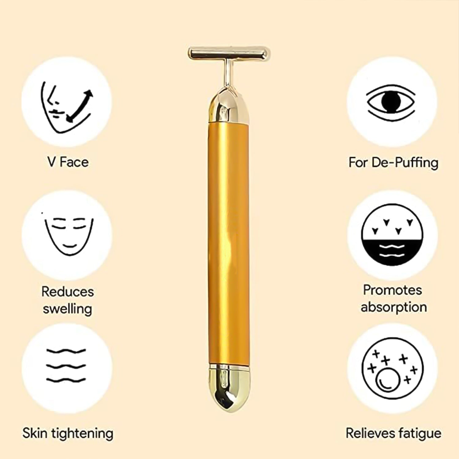 Golden Facial Massager