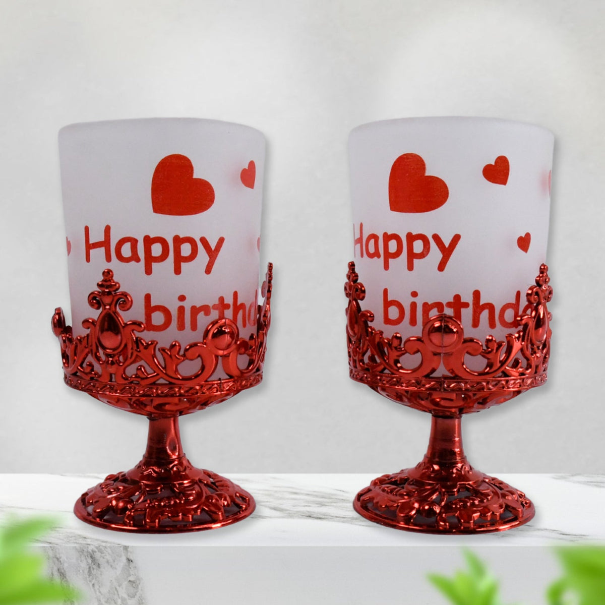Stylishly Candle Stand (2 Pc)