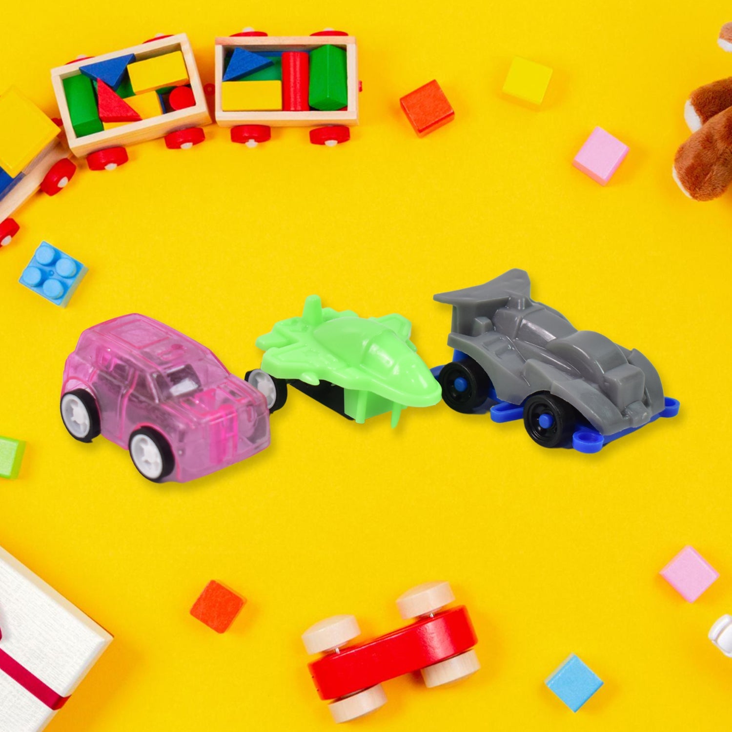 Mini Car Aeroplane Plastic Cartoon Toys