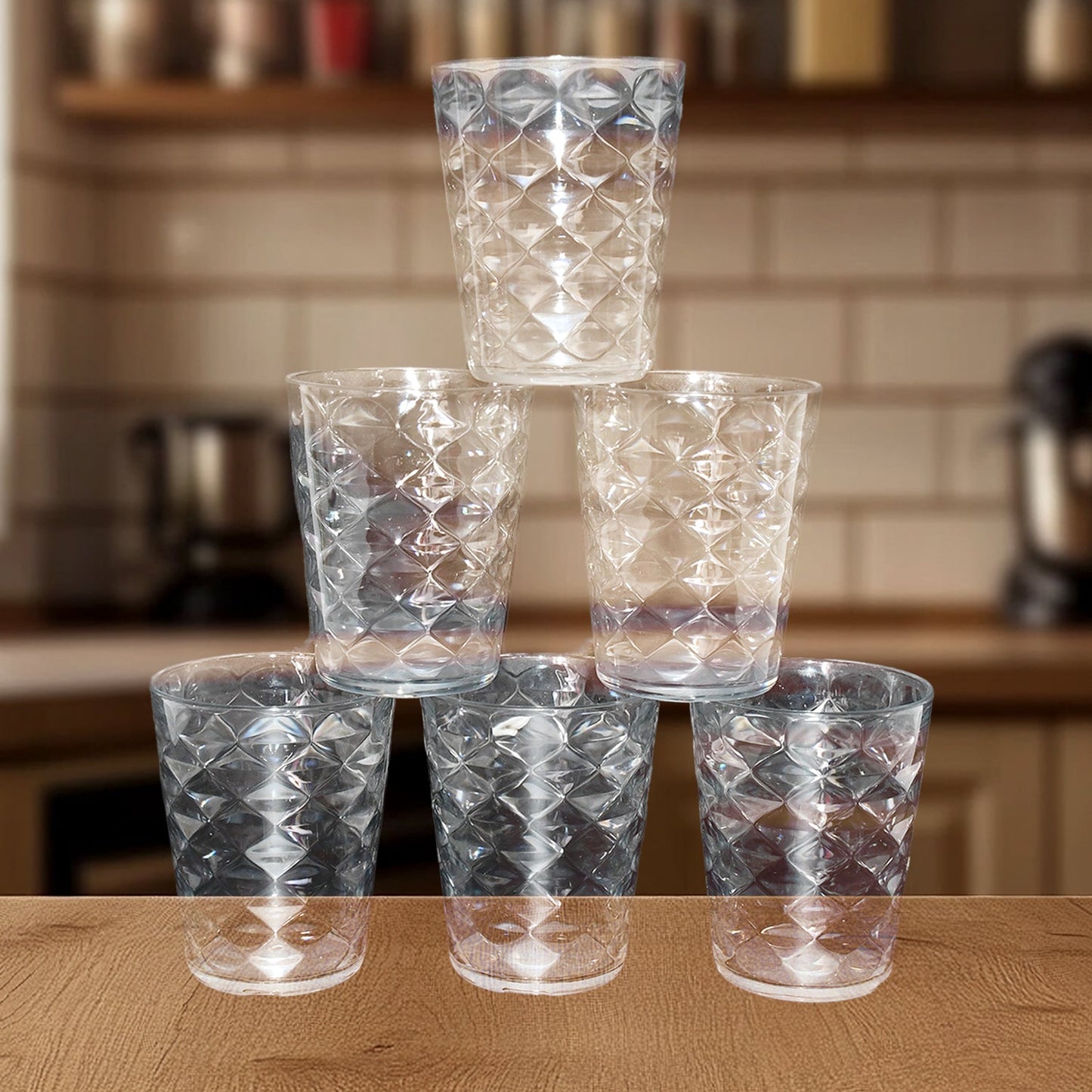 Unbreakable Pyramid Design Glass