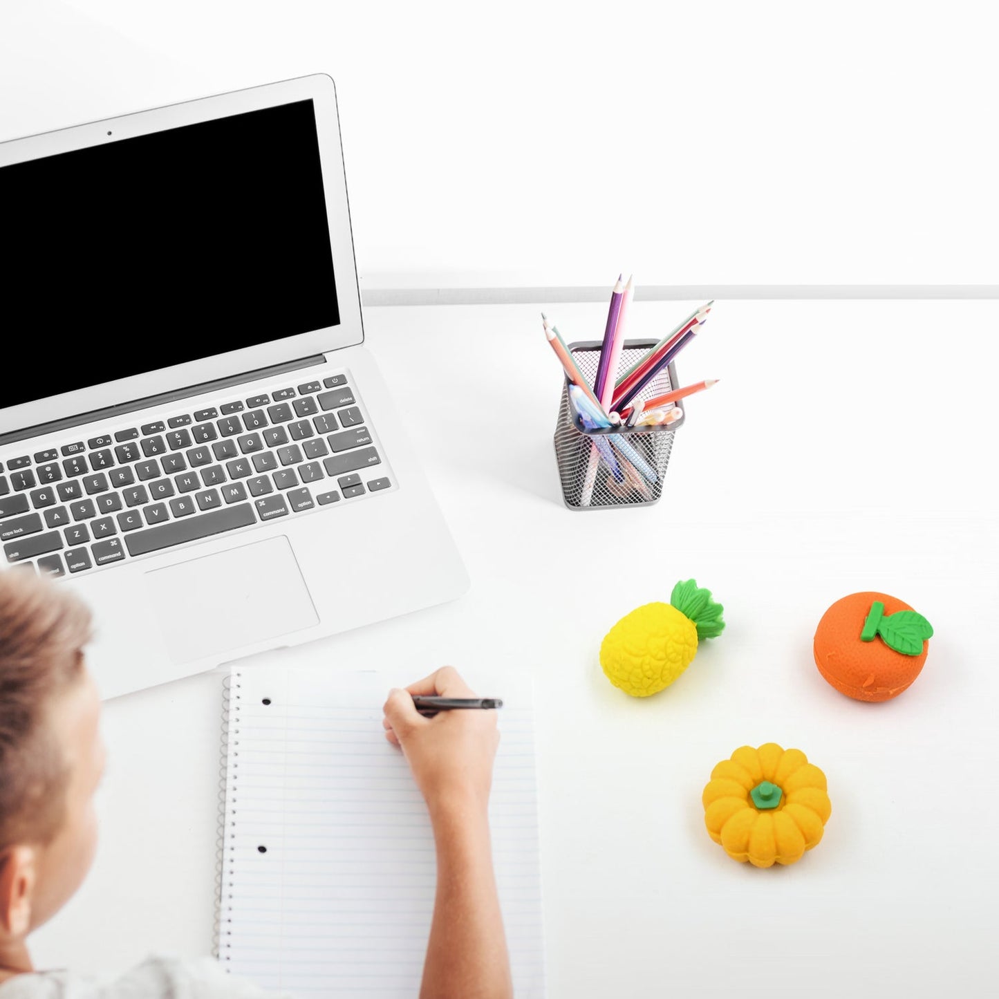 Fruit Shape Erasers Set