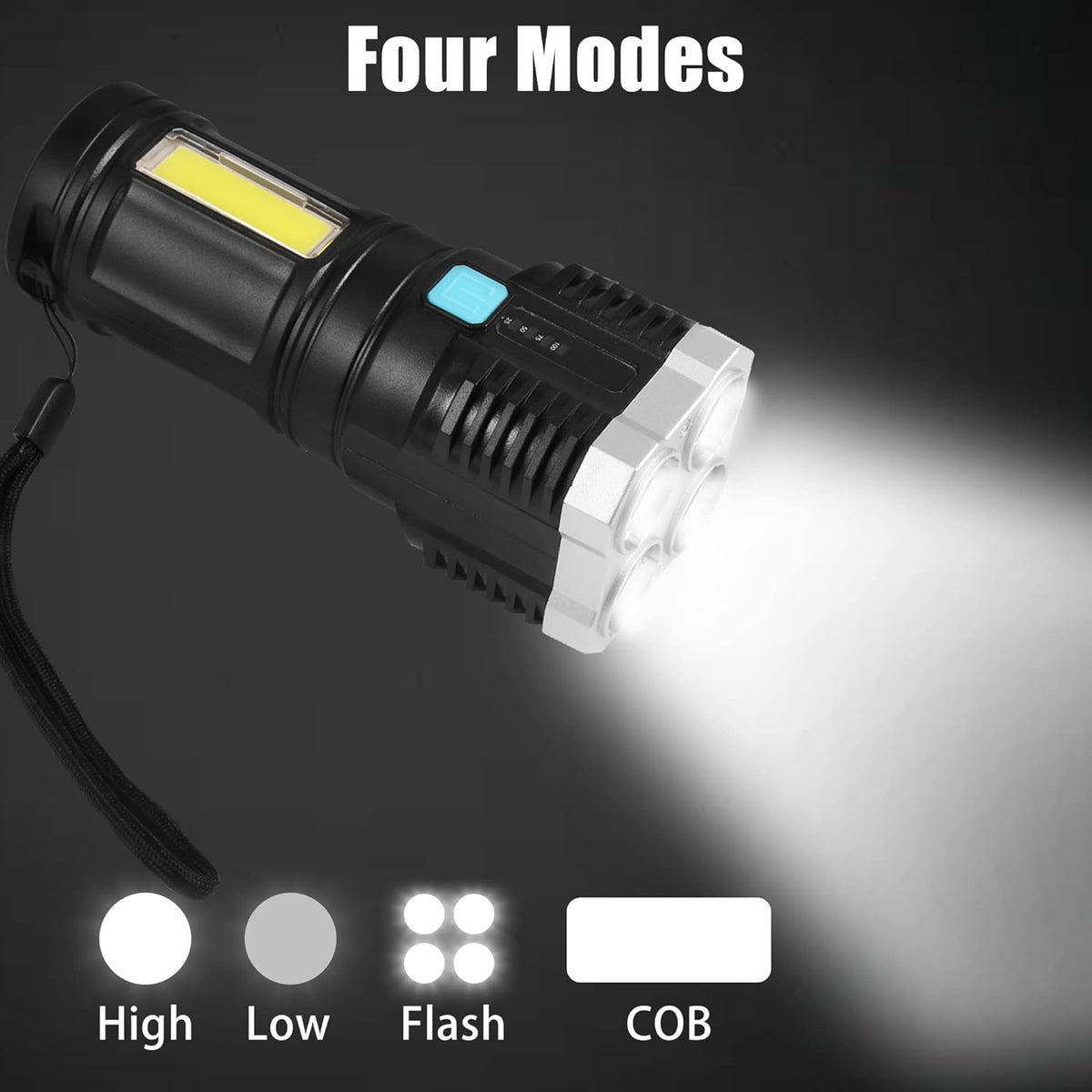 Strong 4 Led Torch Light