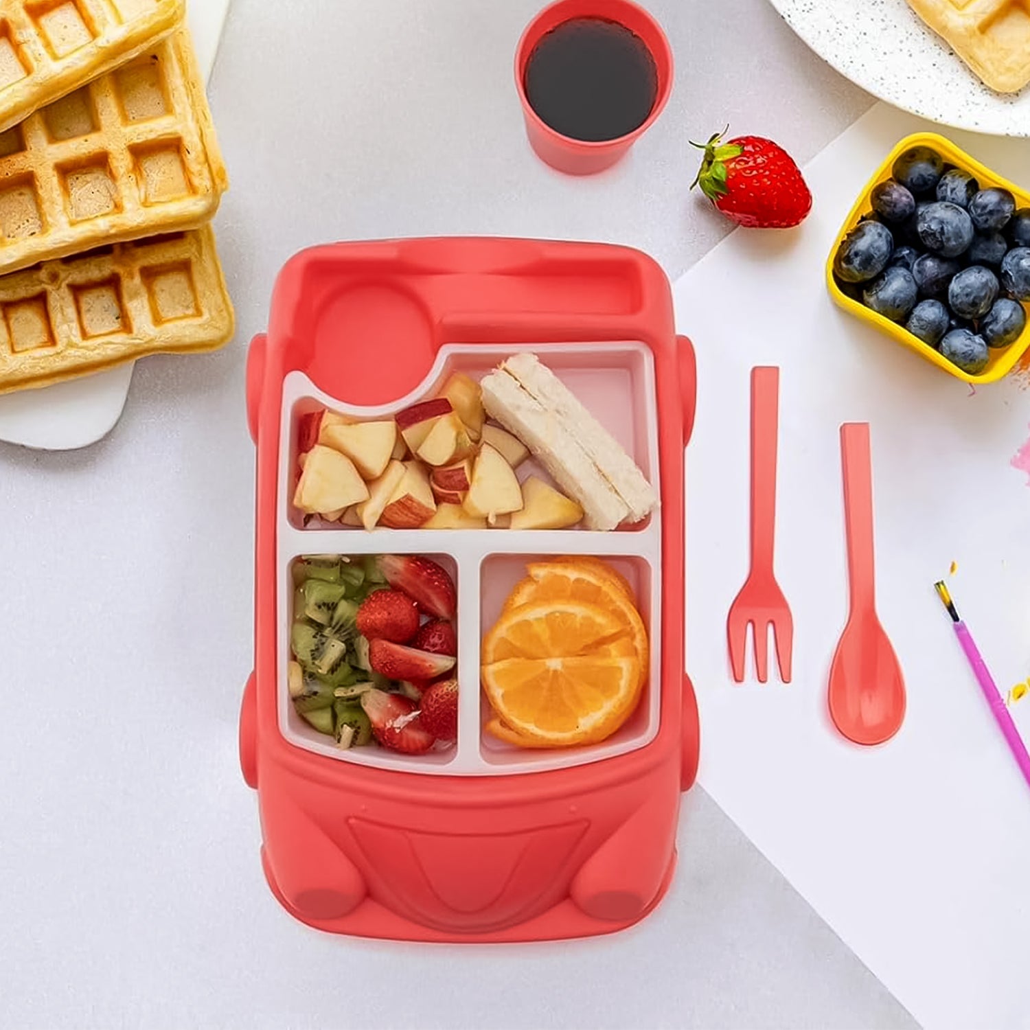 Car-Shaped Suction Baby Plate