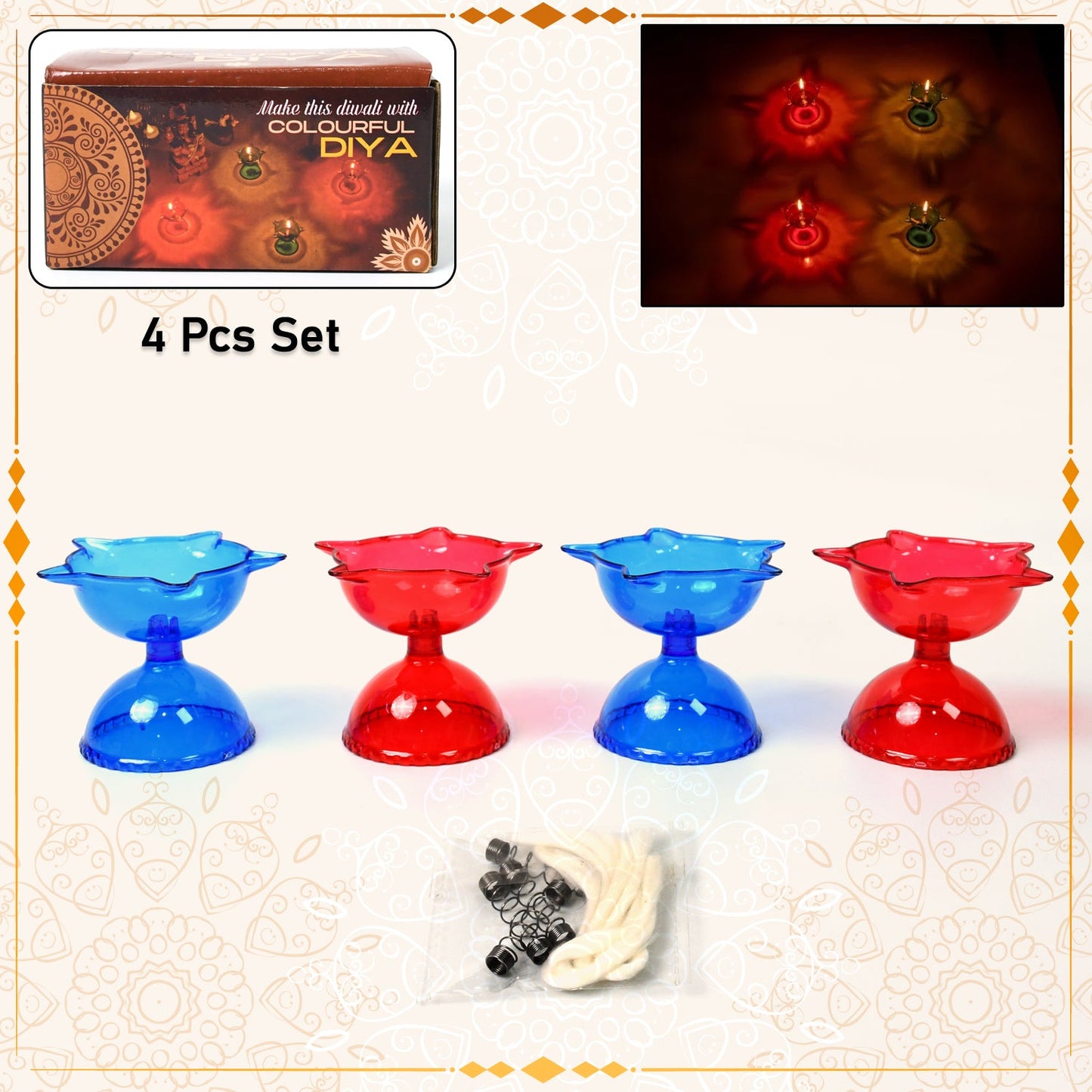 Reflection Diya Set