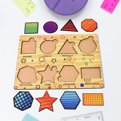 Wooden Triangle Puzzle Board