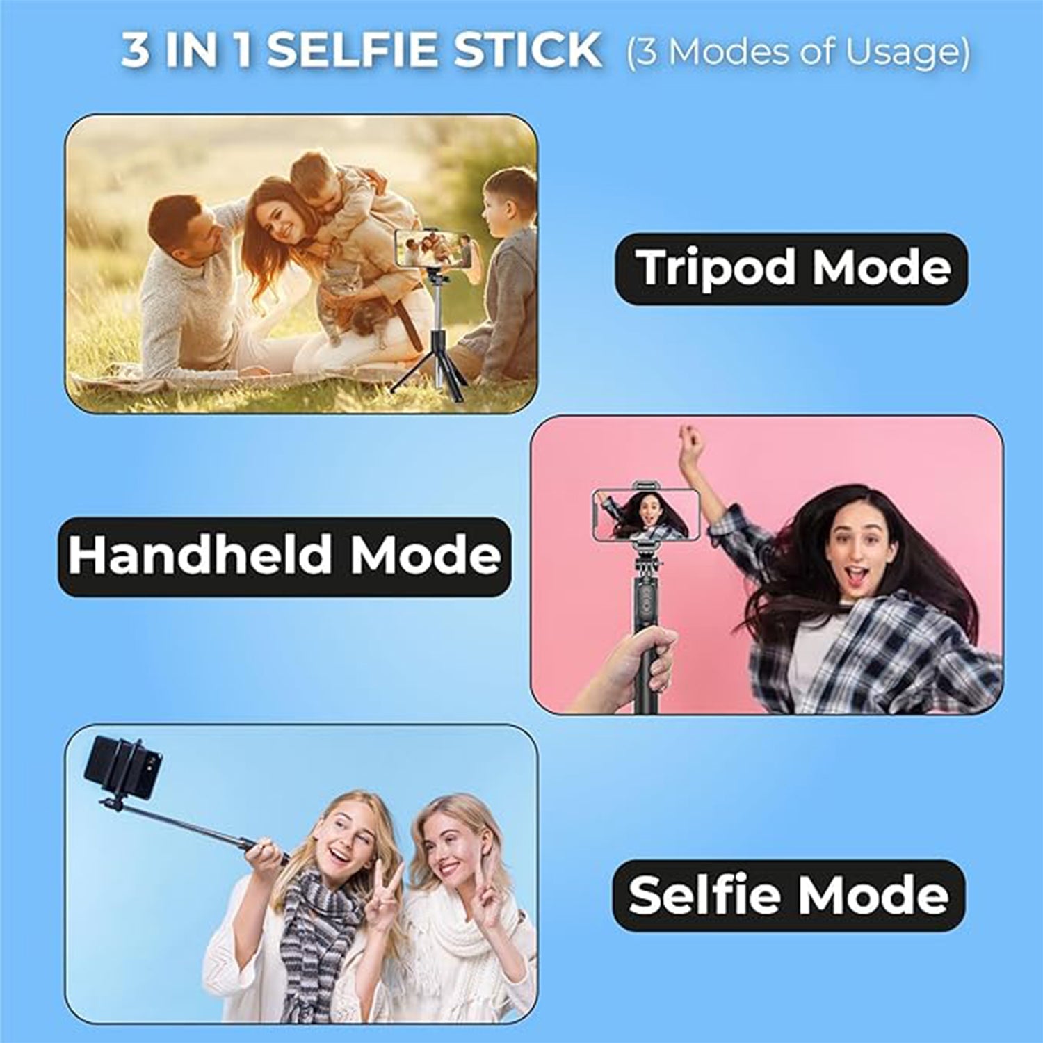 Bluetooth Selfie Tripod