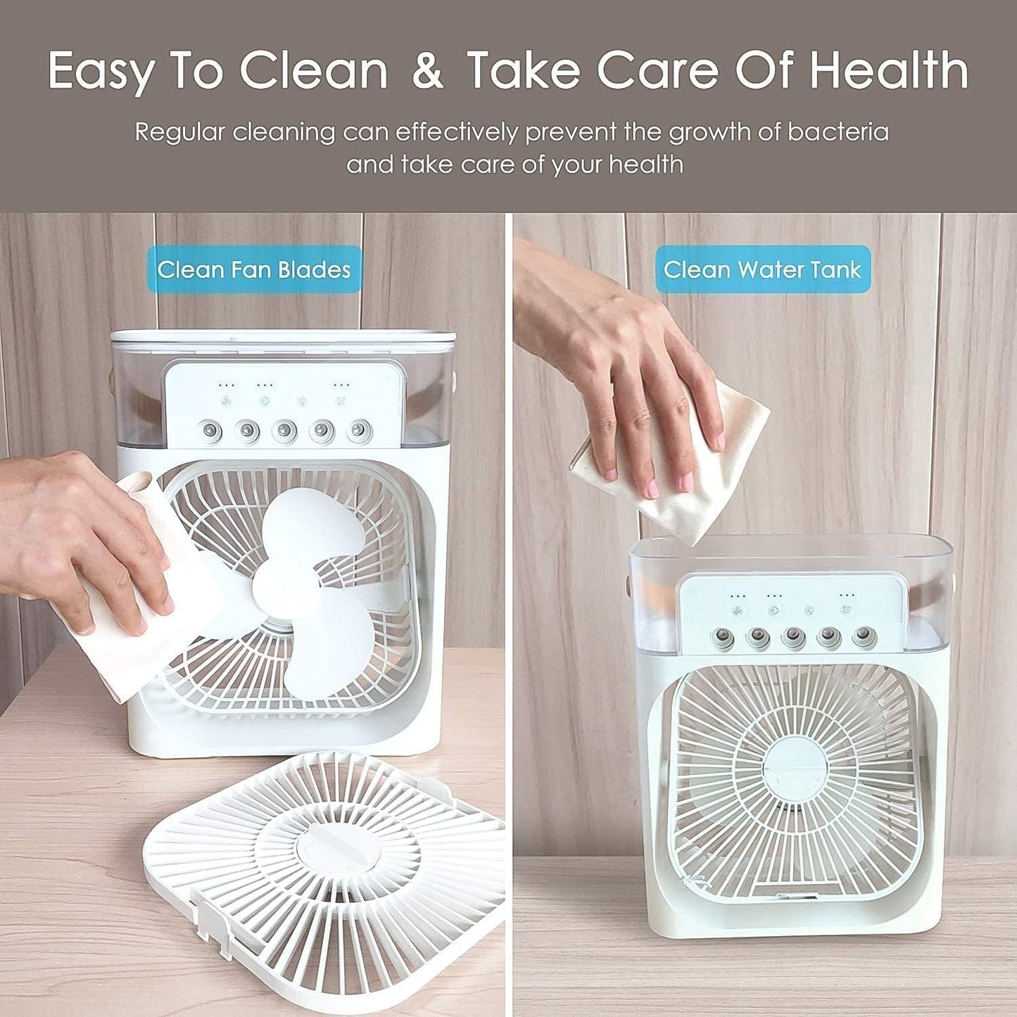 Portable Air Cooler with LED Lights
