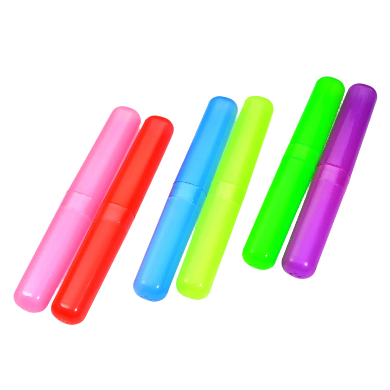 Plastic Toothbrush Cover Set