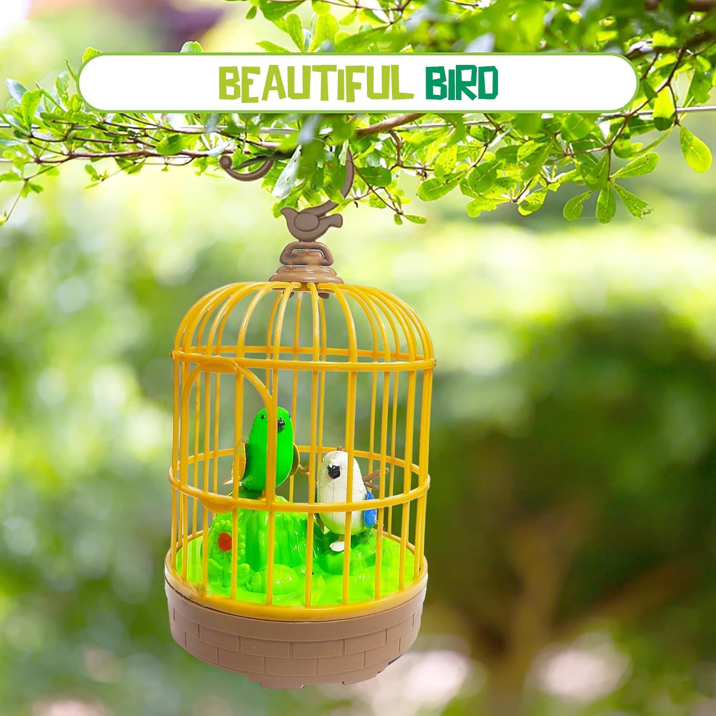 Sound Activated Chirping Bird Toy