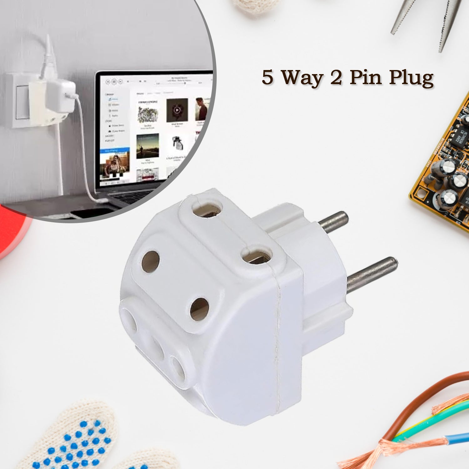 5-Way 2-Pin Multi-Plug