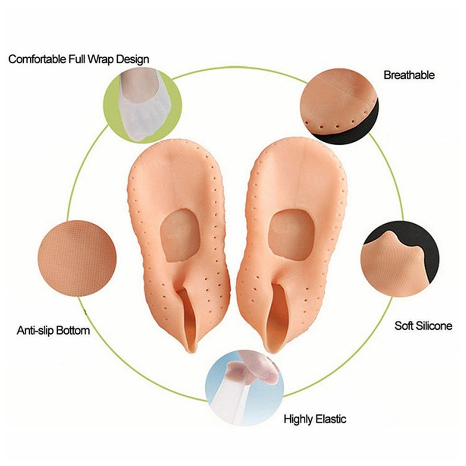 Anti Crack Silicone Gel Moisturising Socks