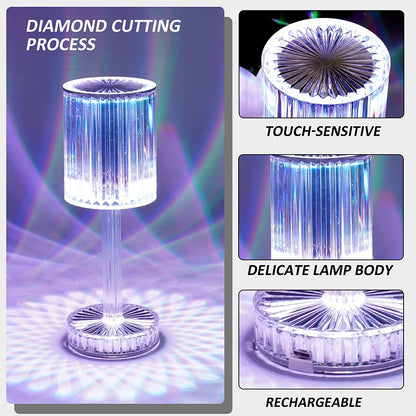Crystal Touch Table Lamp